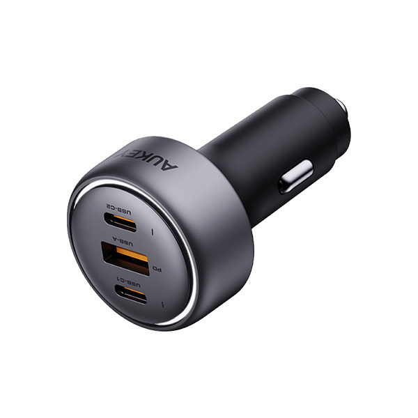 AUKEY 3孔66W PD快充車用充電器／點菸器 CC-P1