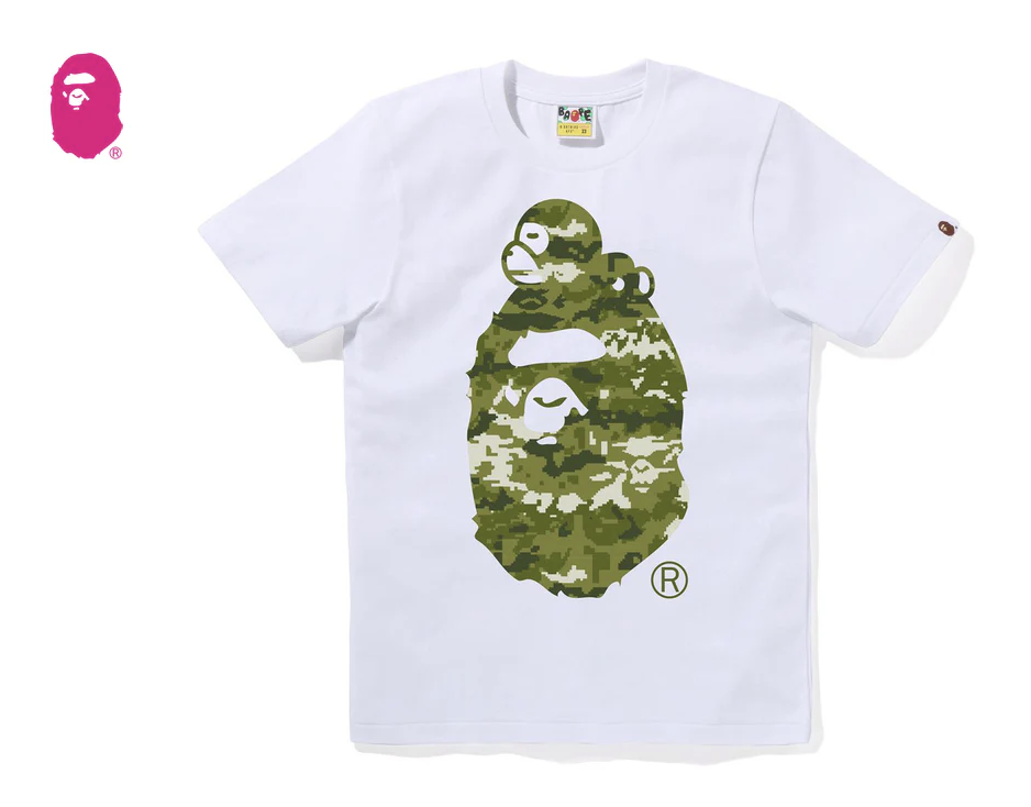 【BAPE女生】0103 發售 MULTI PIXEL CAMO MILO ON BIG APE TEE