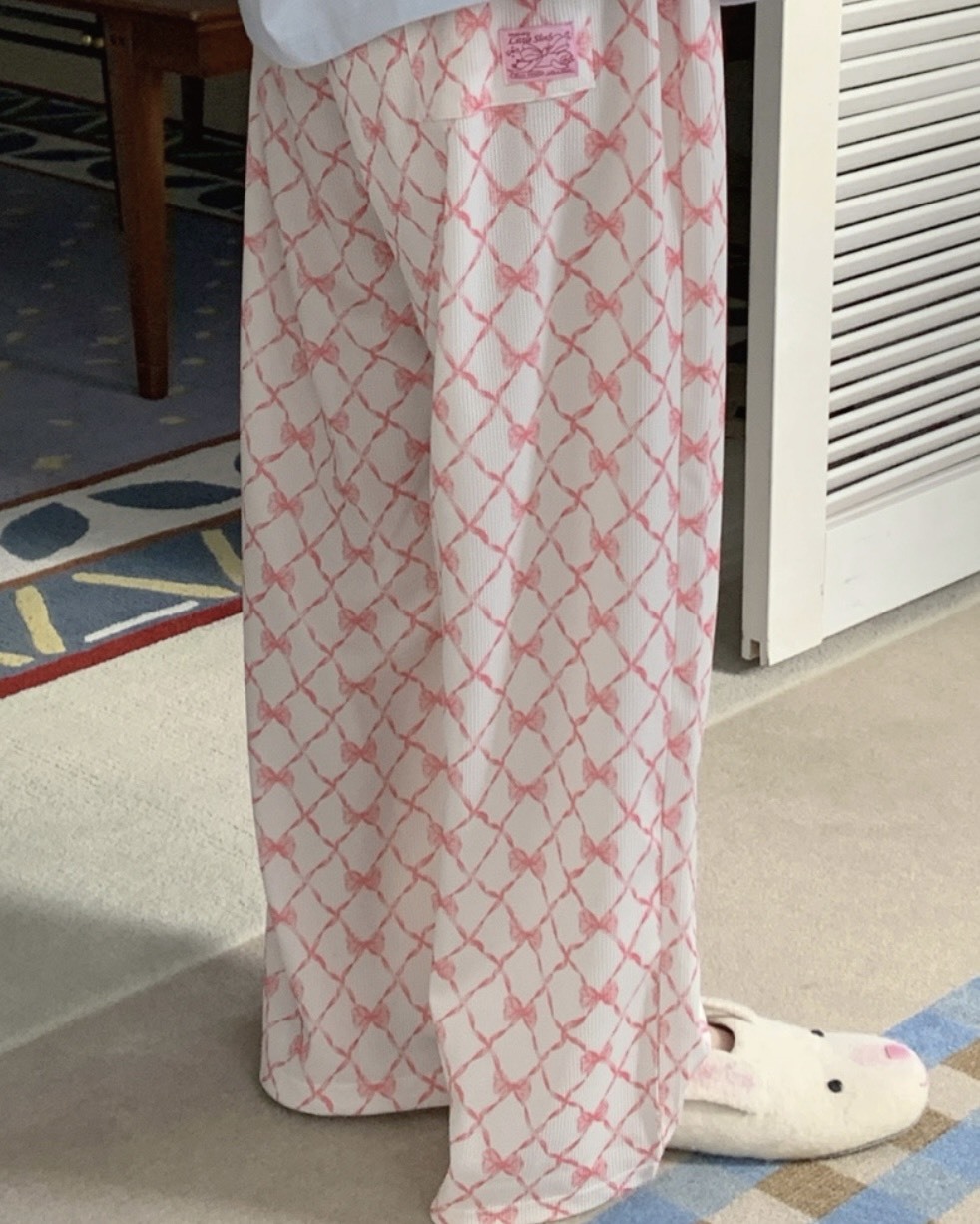 <小編已包色>韓國 小眾 設計師 品牌 經典款 華夫格 親膚 睡褲 寬褲 10款