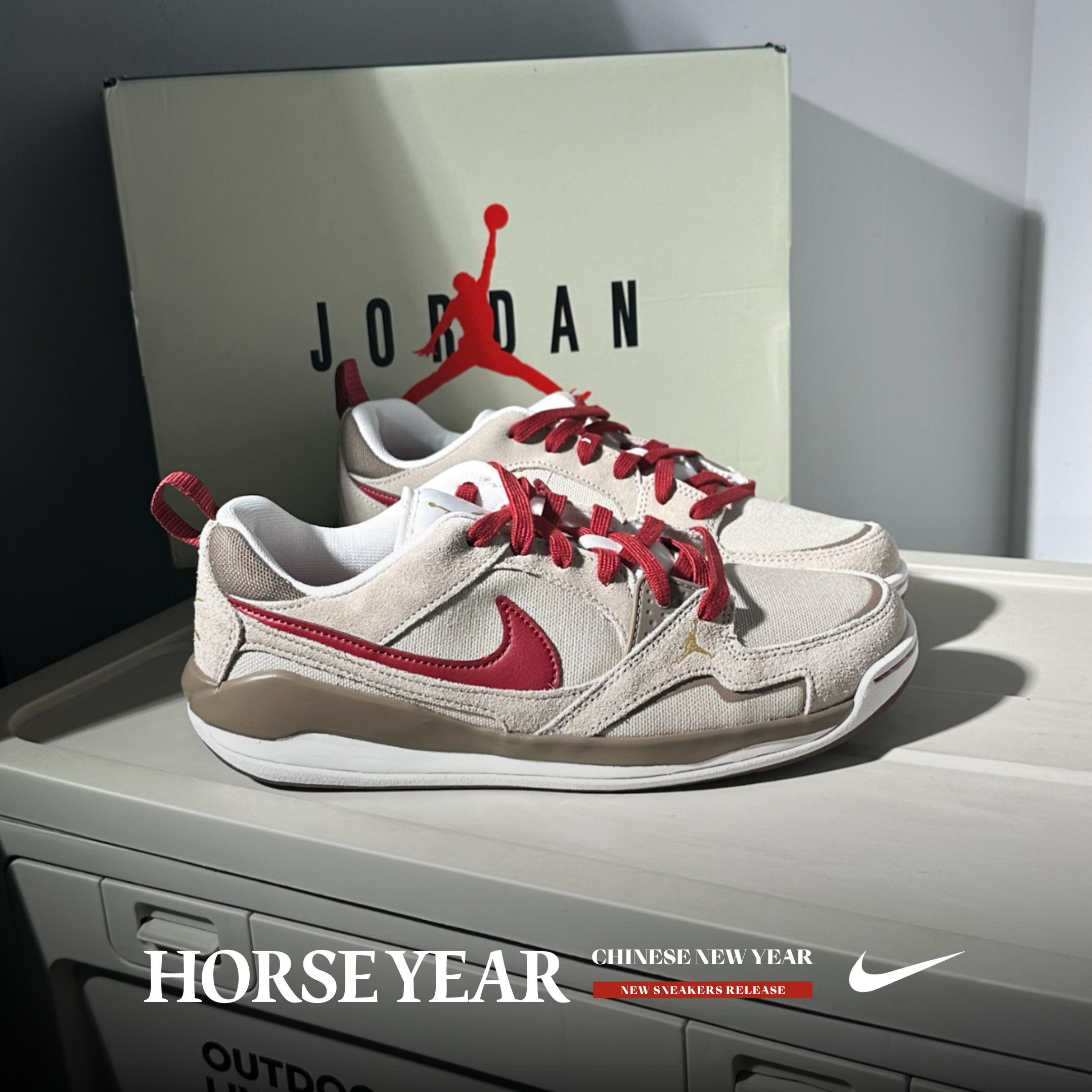 NICEDAY 代購 Nike Jordan CMFT Era CNY 馬年 新年 春節 米白 紅 IQ9781-261