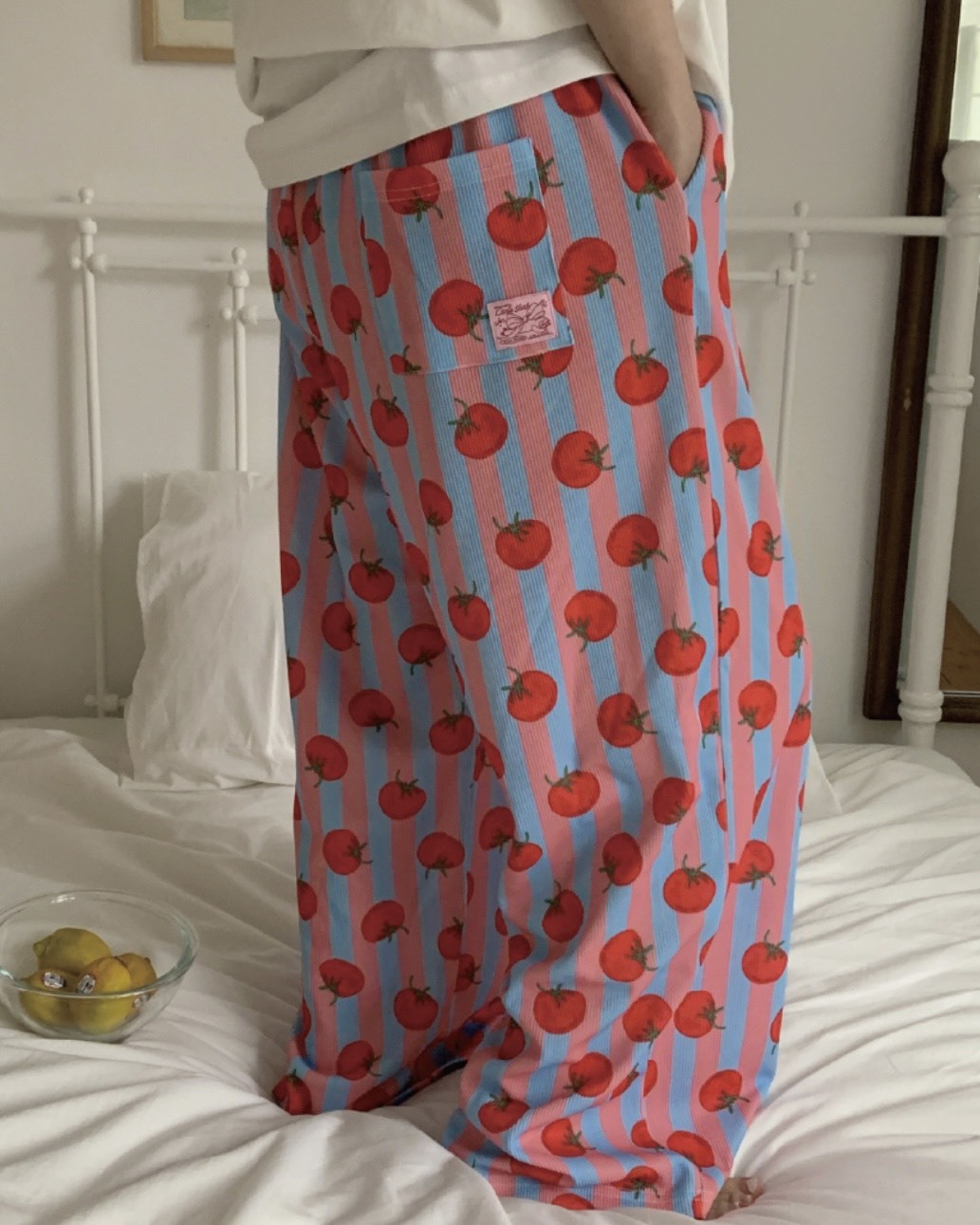 <小編已包色>韓國 小眾 設計師 品牌 水果系列 華夫格 親膚 睡褲 寬褲 7款