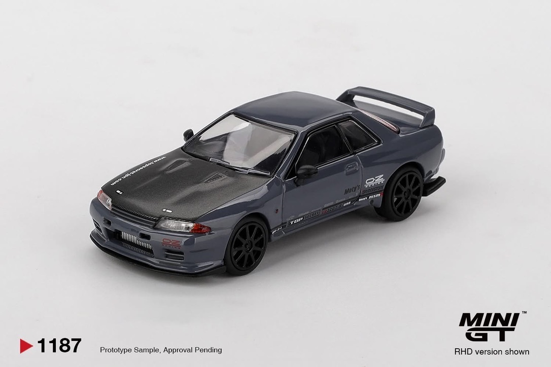 預訂 Pre Order - MiniGT 1187 Nissan Skyline GT-R Top Secret VR32 Stealth Grey