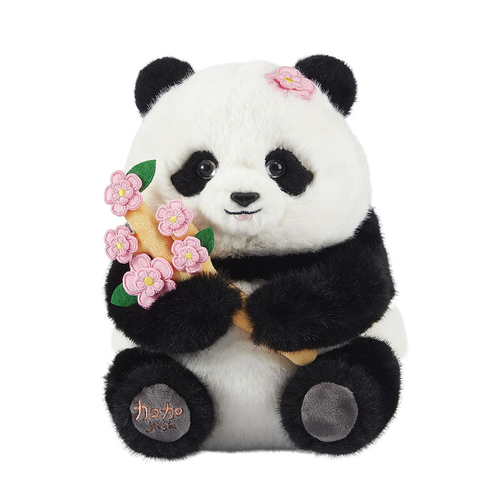 Peach Blossom Elder Sister "Jia Jia" Sitting Panda Plush
