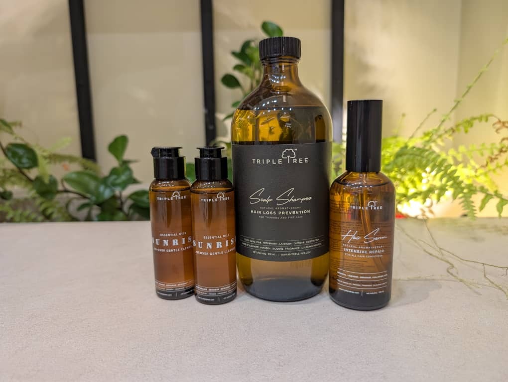 (6010)【SET D】TRIPLE TREE 防脫日用洗髮液 500ml + 升級版護髮精華油 100ML + 60ML旅行裝 x 2（款式隨機）