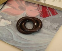 0105LH25-龍虎山DM-玉化鑲銀日月六七星小乾坤圈（A25)