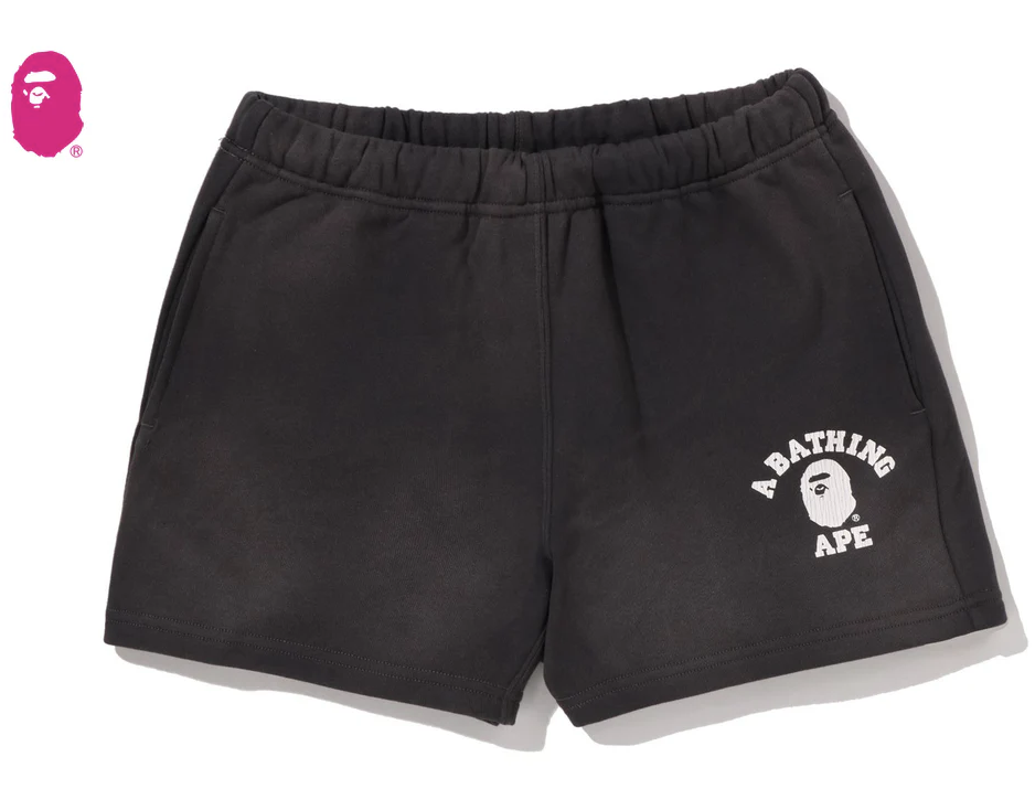 【BAPE女生】0103 發售  VINTAGE WASHED COLLEGE SWEAT SHORTS