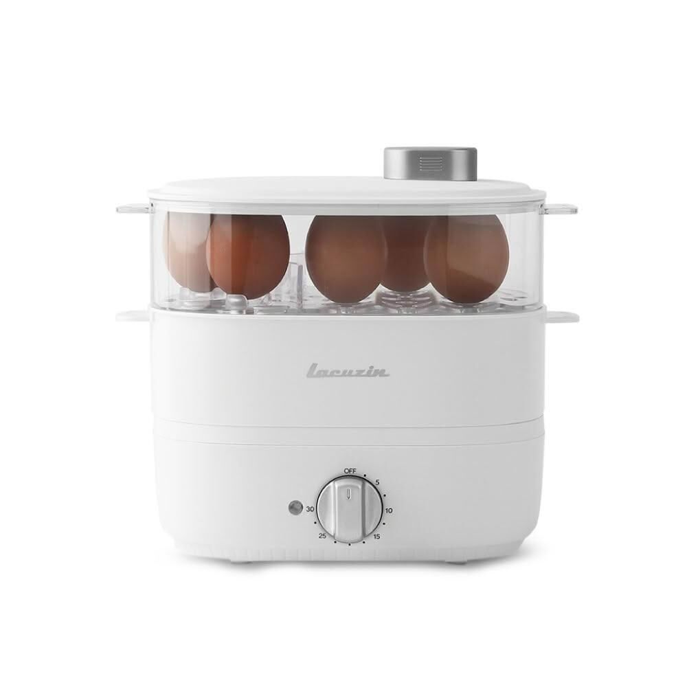 【最後兩台出清】Lacuzin 雙層多功能隨行電蒸鍋 LCZ060WT