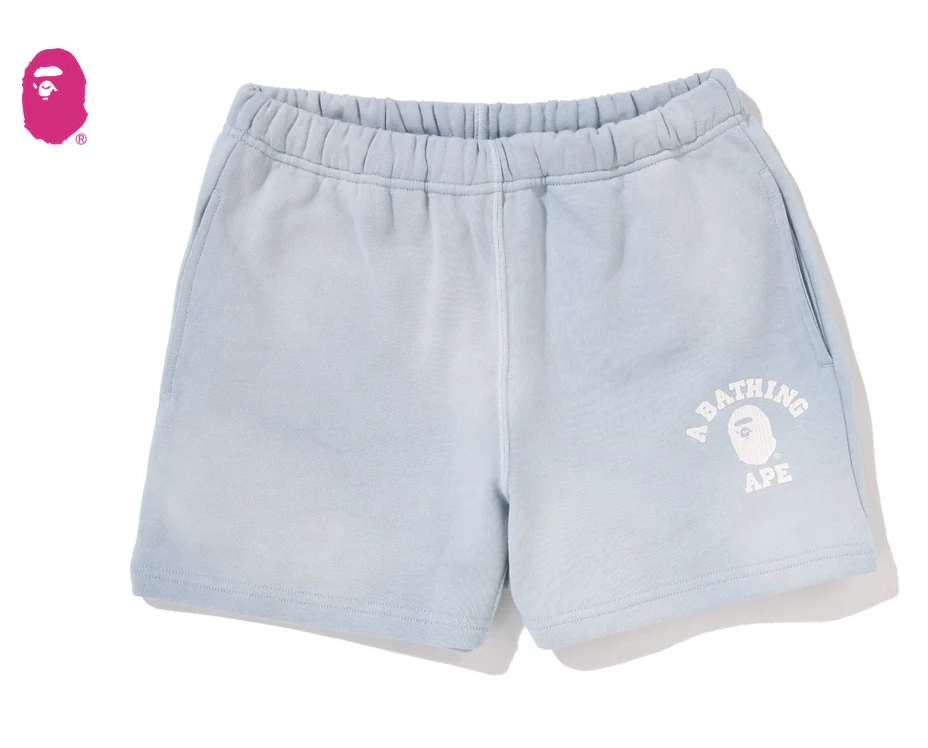 【BAPE女生】0103 發售  VINTAGE WASHED COLLEGE SWEAT SHORTS
