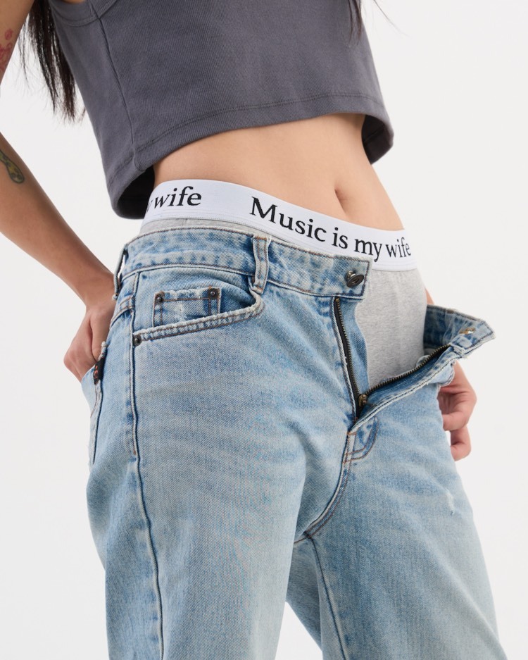 Mosquito Murderers Music is my wife滾邊內褲 音樂人必備 內褲 露褲頭