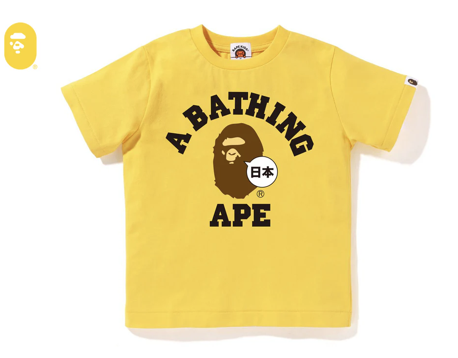 【BAPE童裝】0103 發售JAPAN COLLEGE TEE