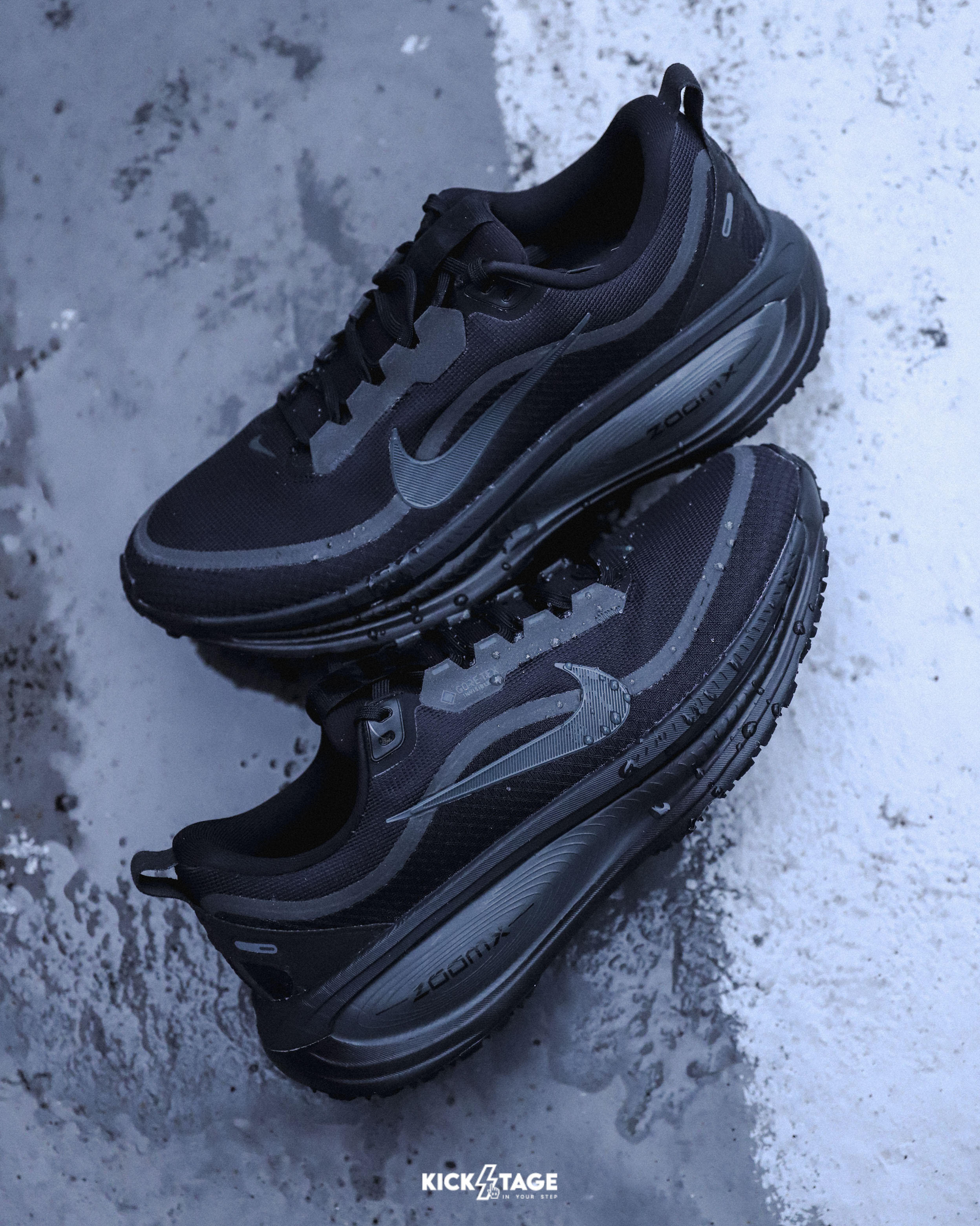 男鞋 NIKE VOMERO 18 GTX GORE-TEX 黑色 氣墊 防水 反光 回彈 運動鞋【HQ7001-001】