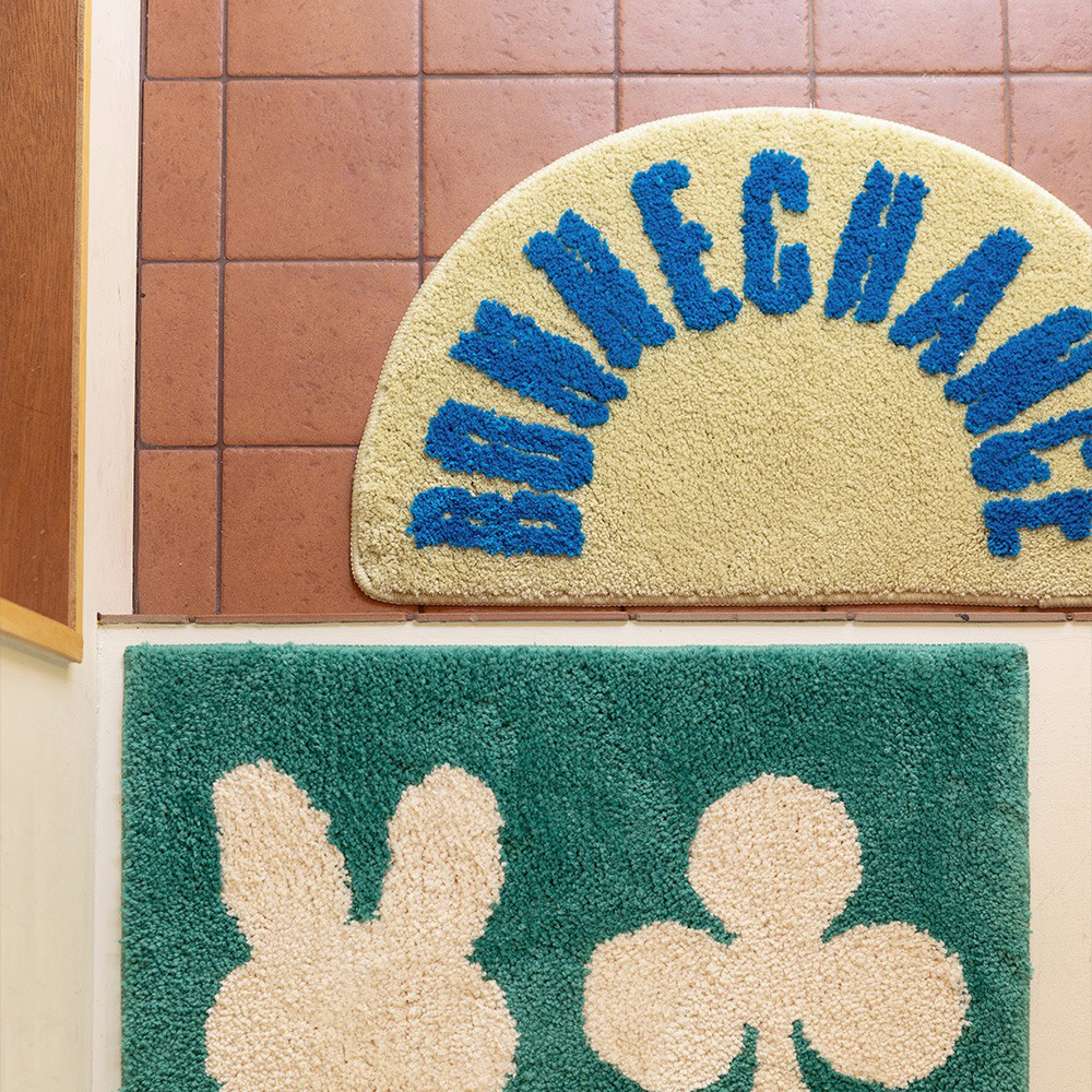 【BOWELL】柔軟長毛提花浴室地墊 (13款)