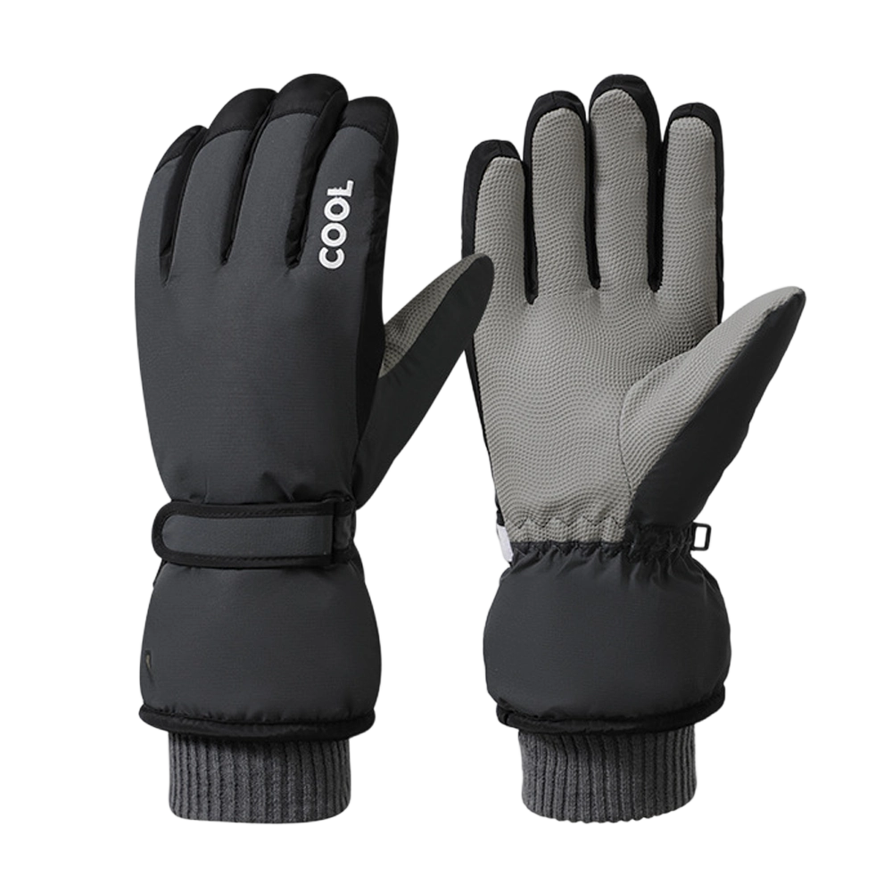 防風防潑保暖手套 男款(灰色) 43CTB1219A