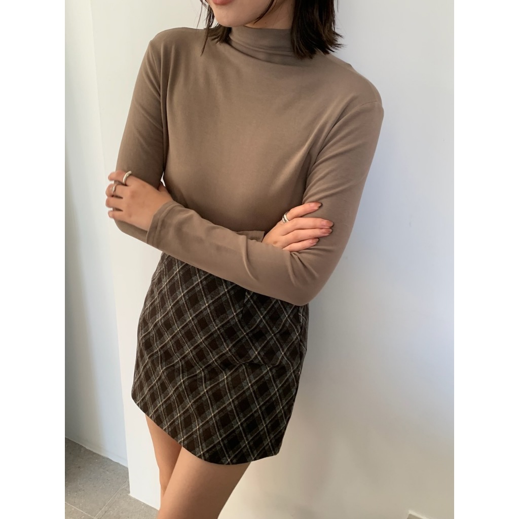 【imfine】保暖秘密 內絨感小立領上衣 #9849