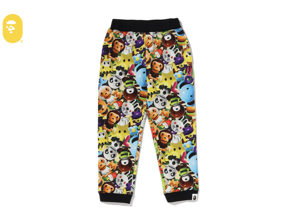 【BAPE童裝】0103 發售 棉褲  3D MILO ALL FRIENDS SWEAT PANTS