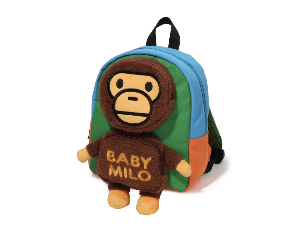 【BAPE配件】0103 發售  小款 BABY MILO MULTI COLOR DAYPACK