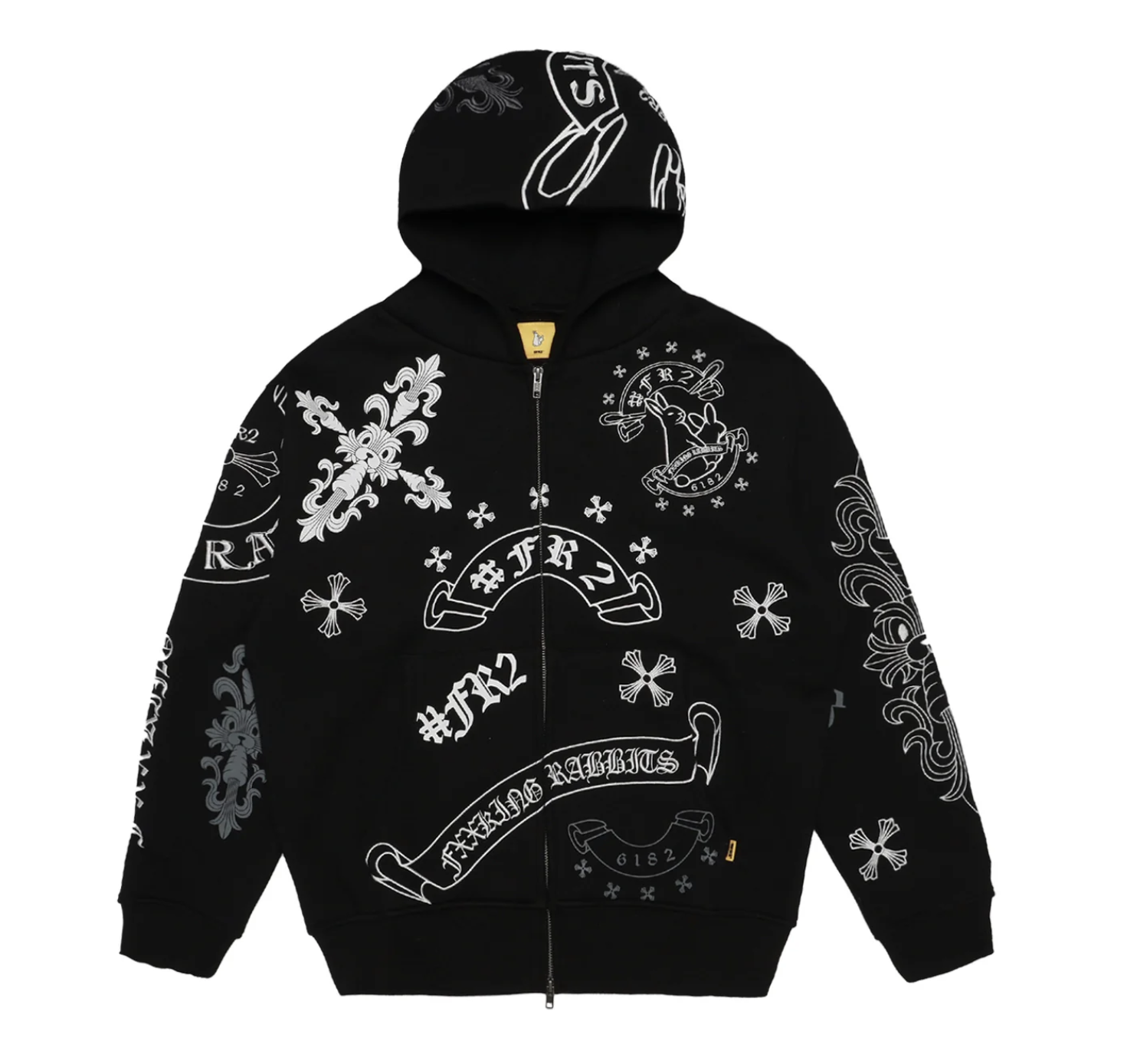 【#FR2】1月連線更新 Cross Rabbits Multi Logo Zip-up Hoodie