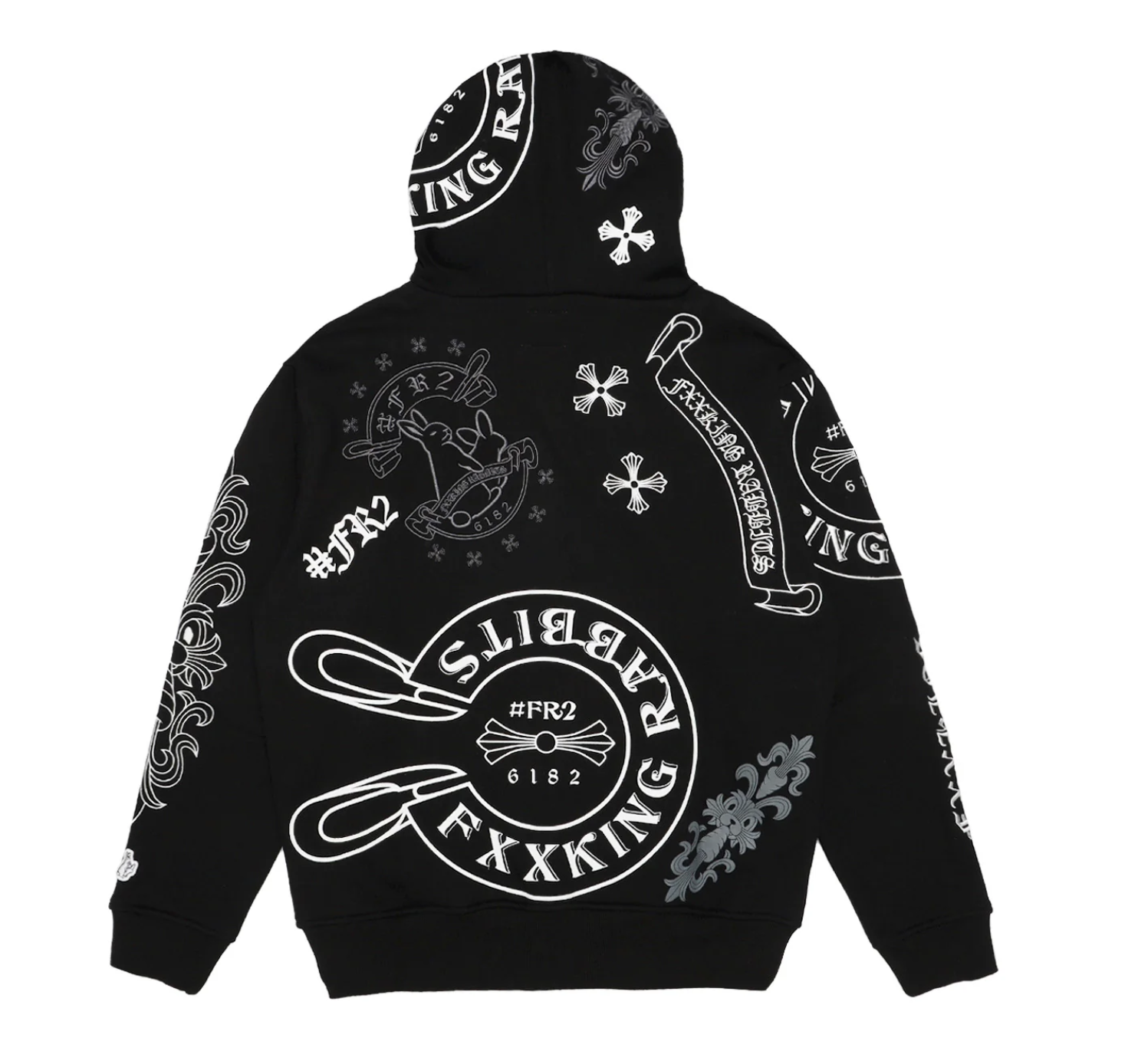 【#FR2】1月連線更新 Cross Rabbits Multi Logo Zip-up Hoodie