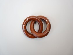 0105LH55-龍虎山DM-棗木鑲銀六七星小乾坤圈（A55)