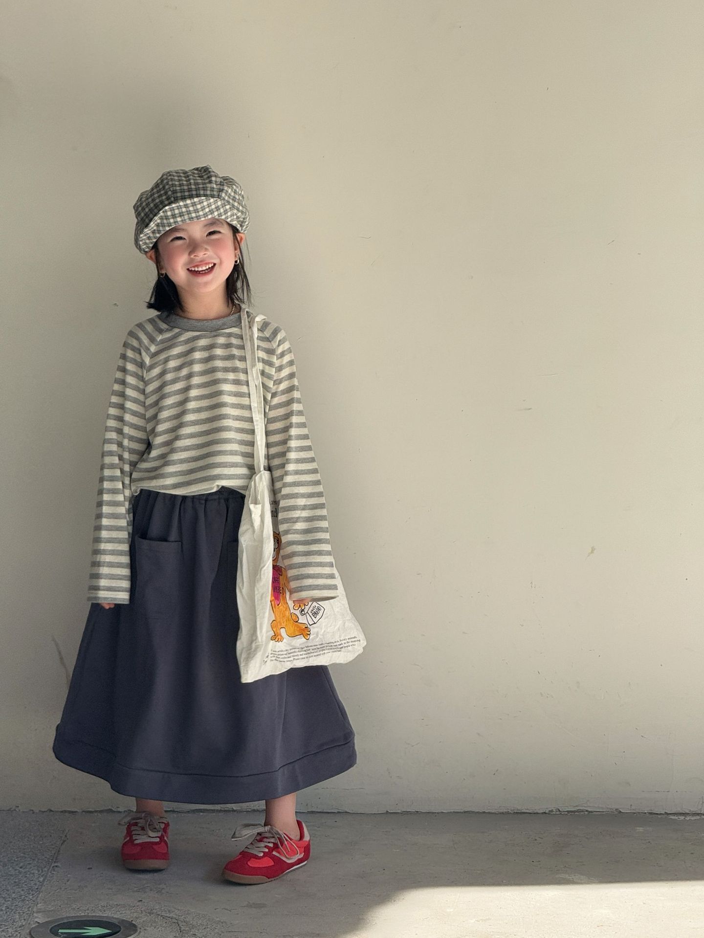 日系前口袋長裙(90-150)