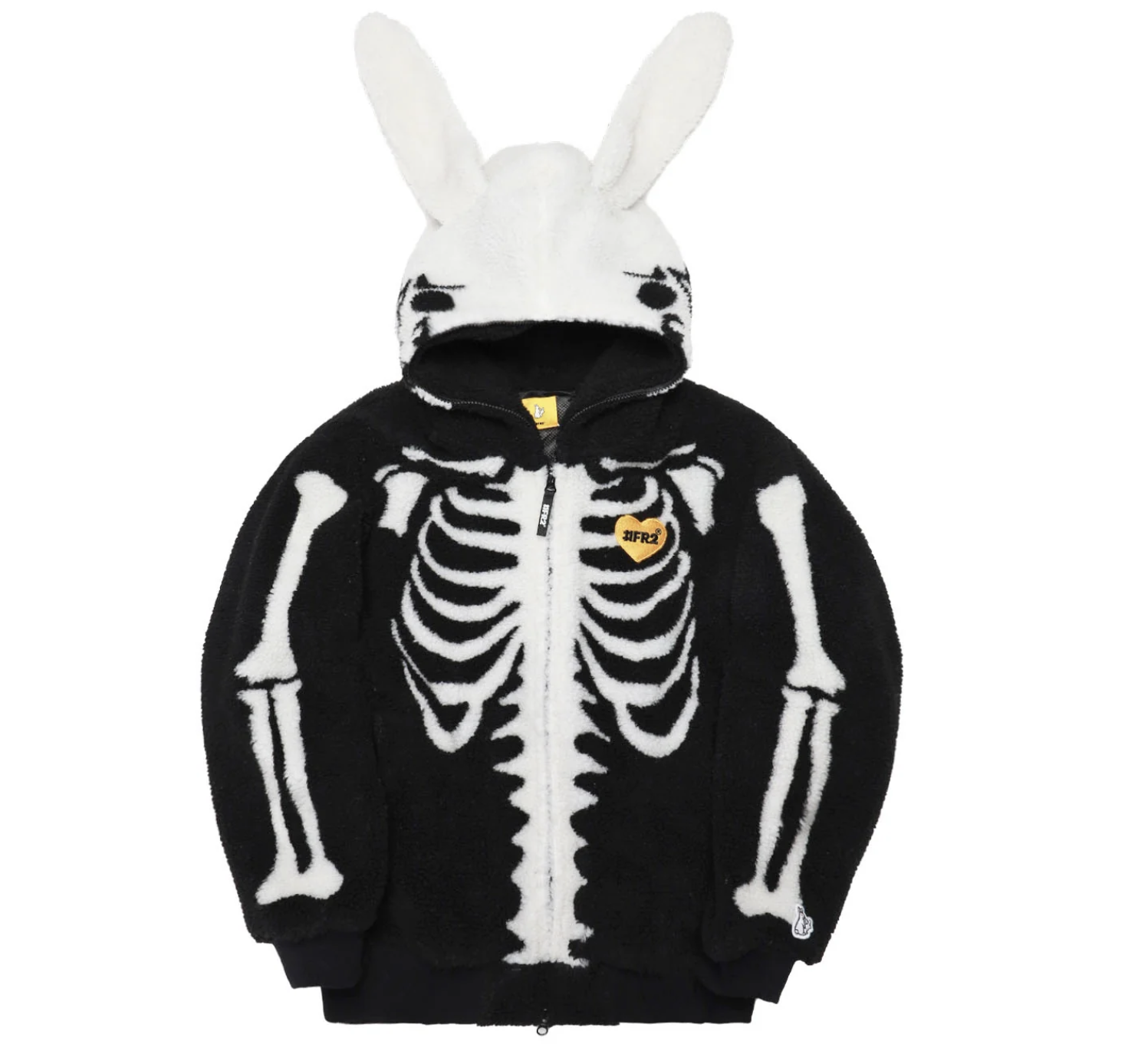 【#FR2】1月連線更新 Rabbit Skull Fleece Zip Hoodie