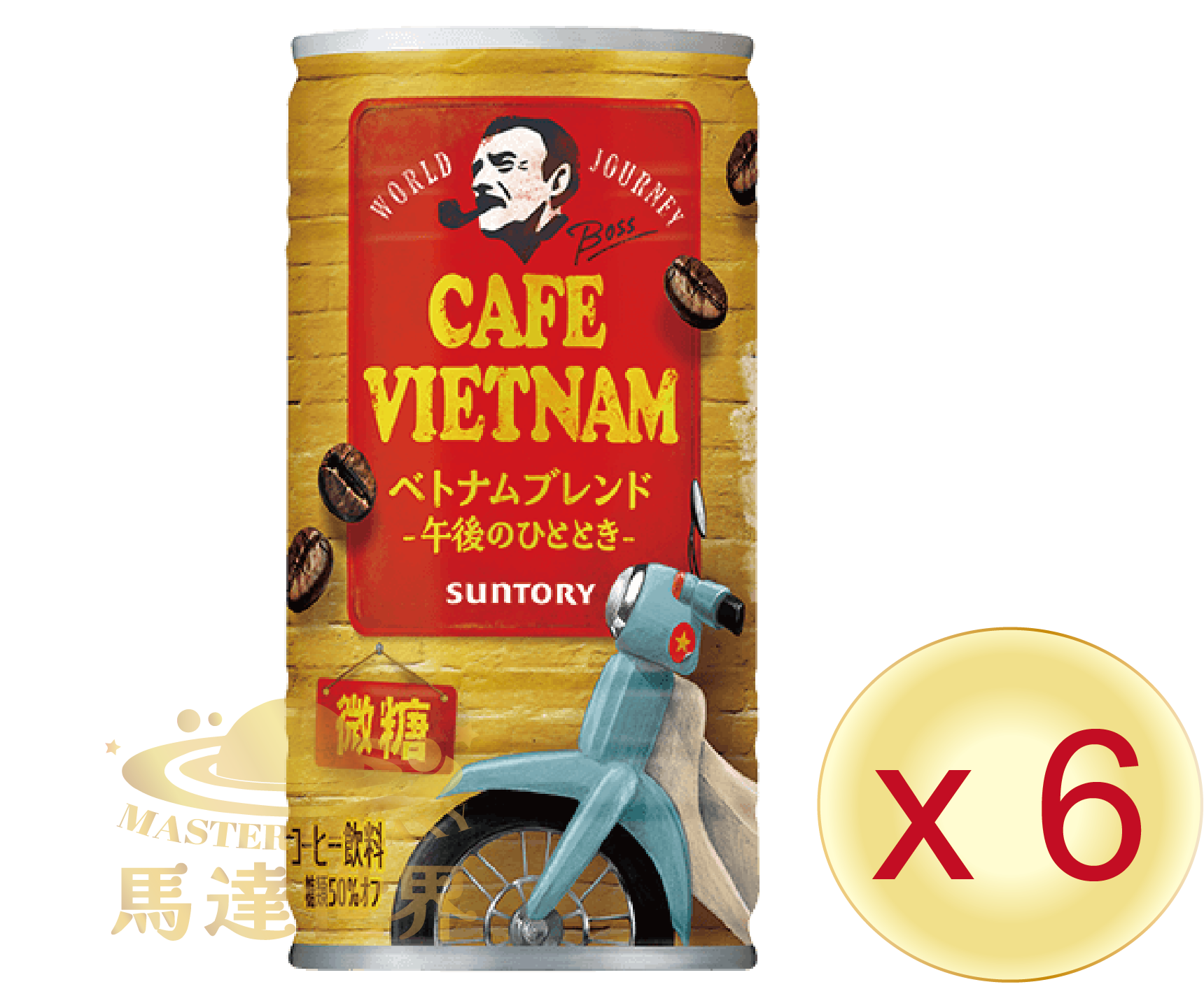 【6罐裝】BOSS 世界之旅 尼加拉瓜混合咖啡 185ml 日本直送(*新舊批次包裝隨機發貨) 此日期前最佳: 2026/7
