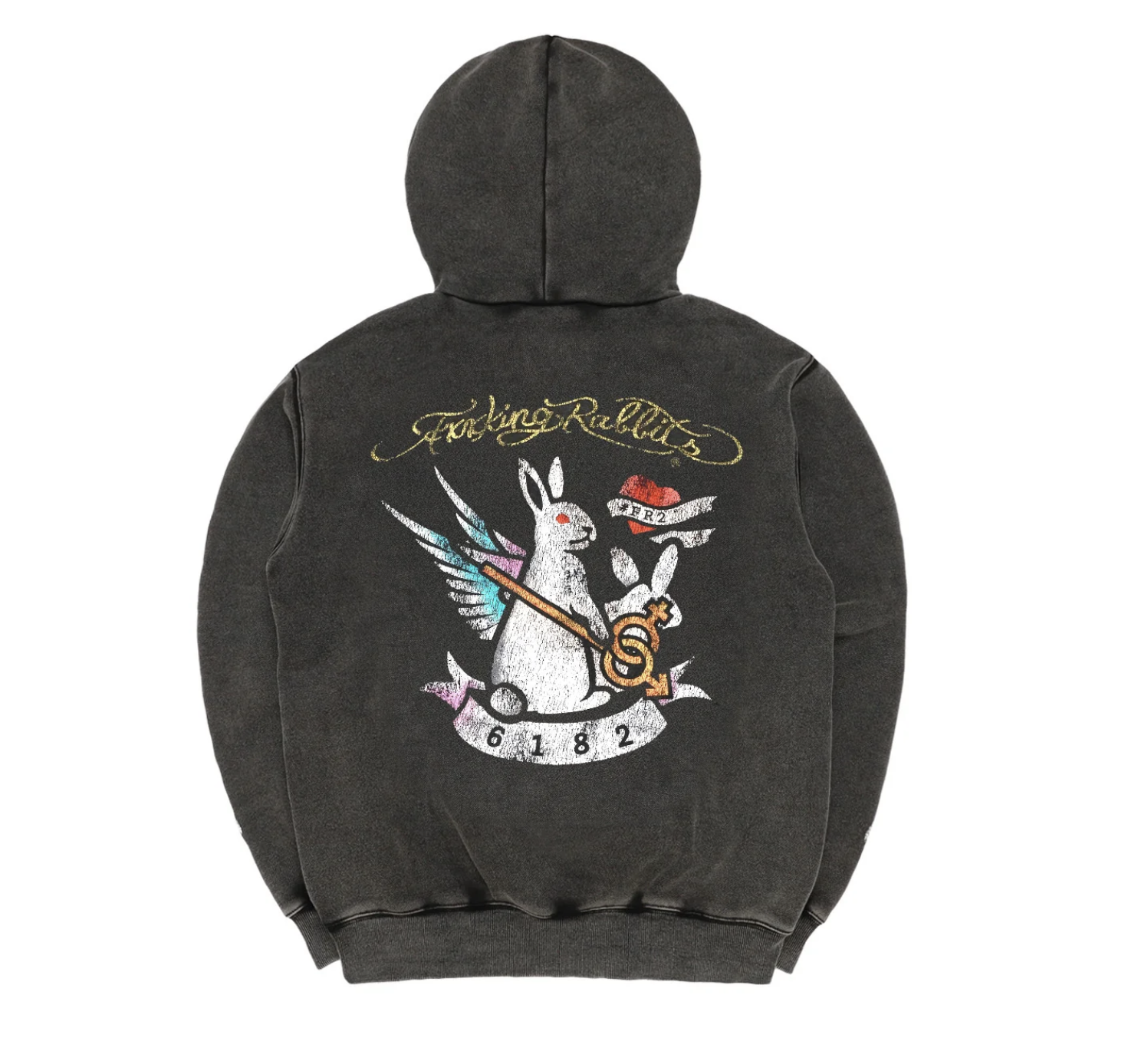 【#FR2】1月連線更新 拉鍊帽夾 Frost Bleach Rabbits Tattoo Zip-up Hoodie