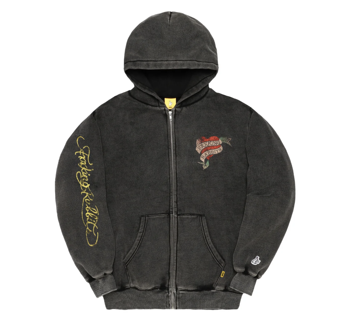 【#FR2】1月連線更新 拉鍊帽夾 Frost Bleach Rabbits Tattoo Zip-up Hoodie