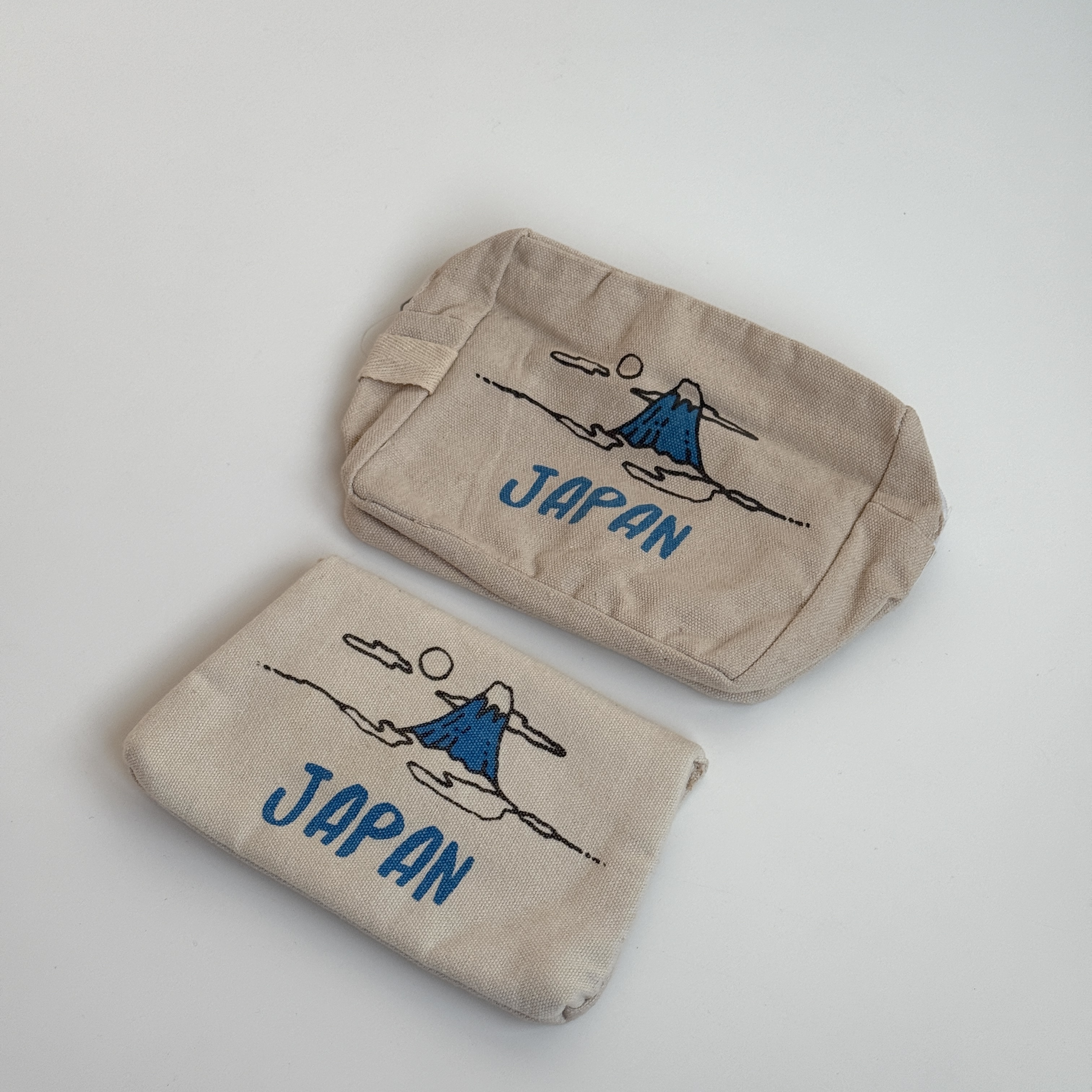 特價現貨┃日本 富士山 棉麻 小物袋 收納袋 化妝包 盥洗包