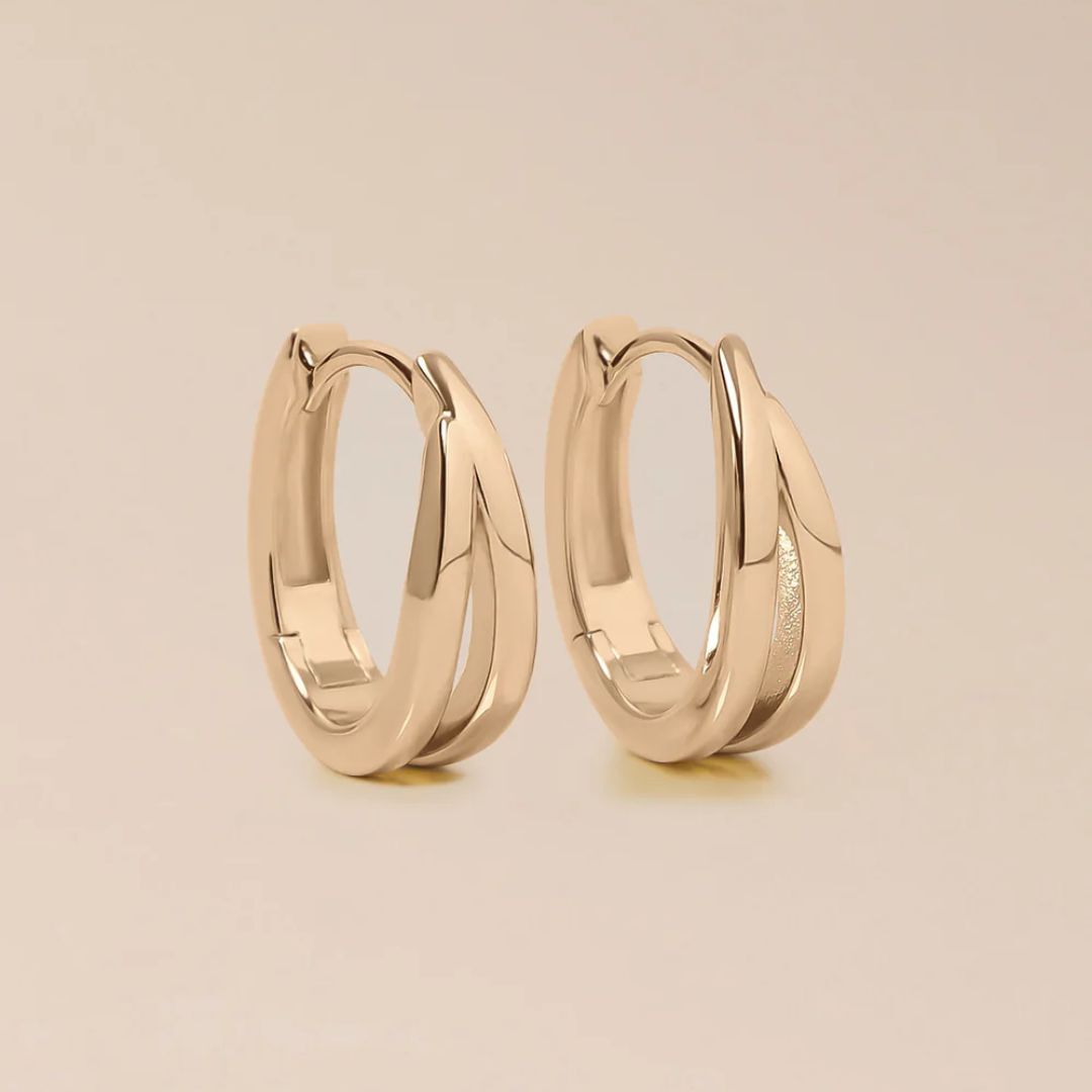 1WK0708-476 [WAEKURA] Earrings Margaux Gold (A-LX-E)