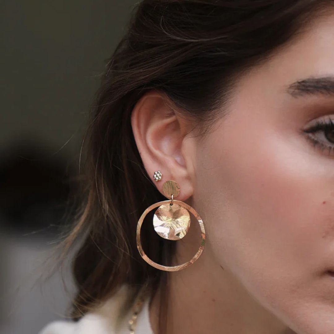 1WK0708-477 [WAEKURA] Earrings Scanna Gold (A-LX-E)