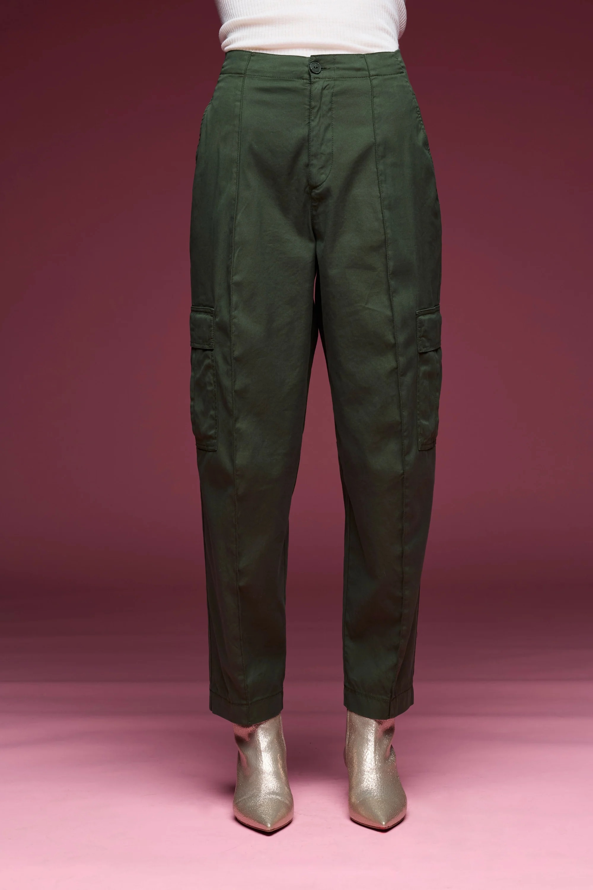 EUROPEAN 雙口袋工裝褲