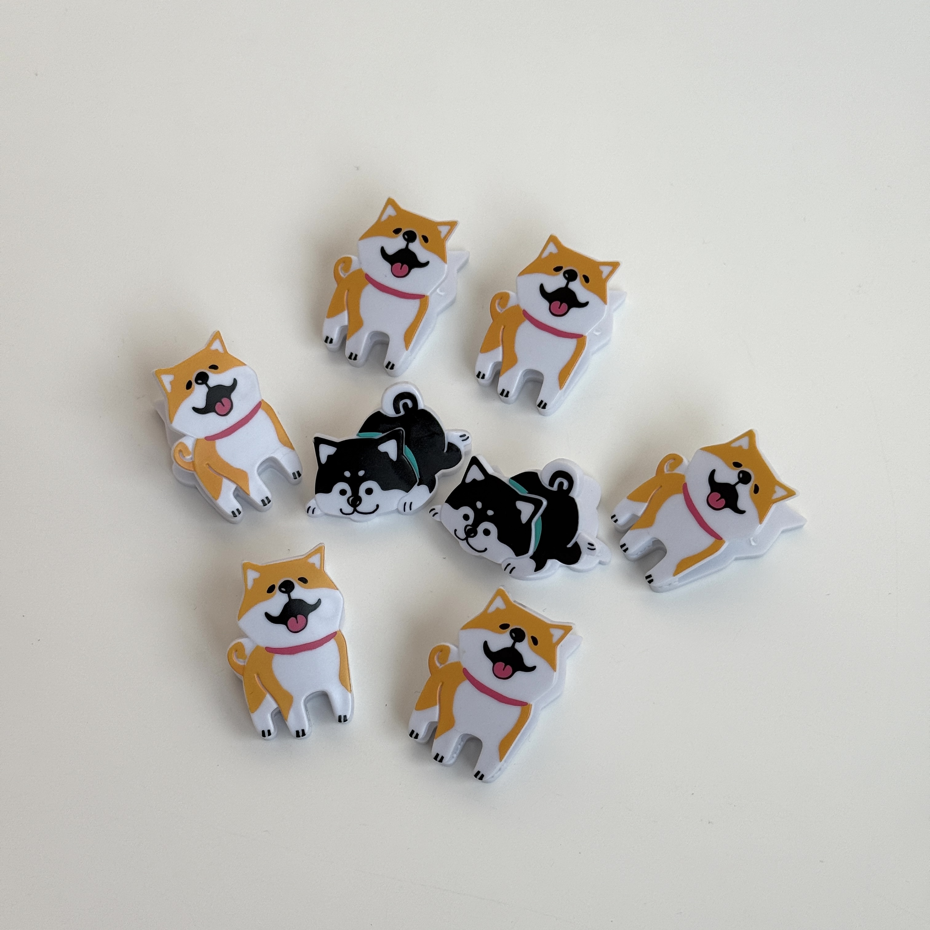 特價現貨┃日本 柴犬 赤柴 黑柴 可愛狗狗 夾子 文具小物