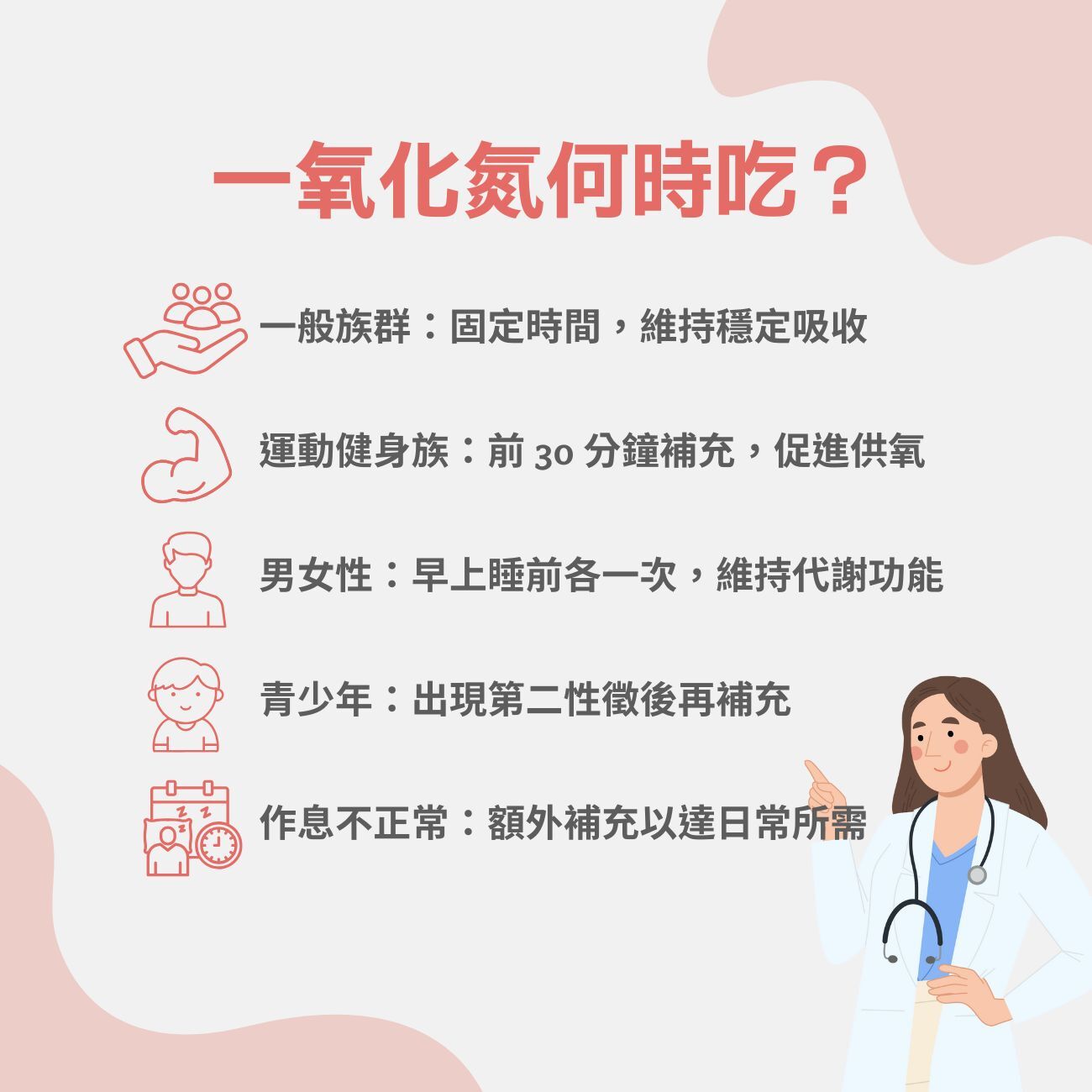 一氧化氮何時吃?