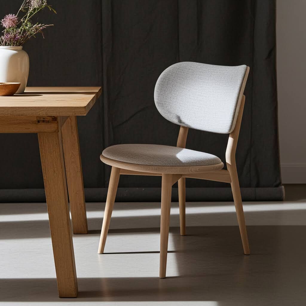 淺日-日系清爽風餐椅-小坪數淺色木椅推薦-HOYI好寓