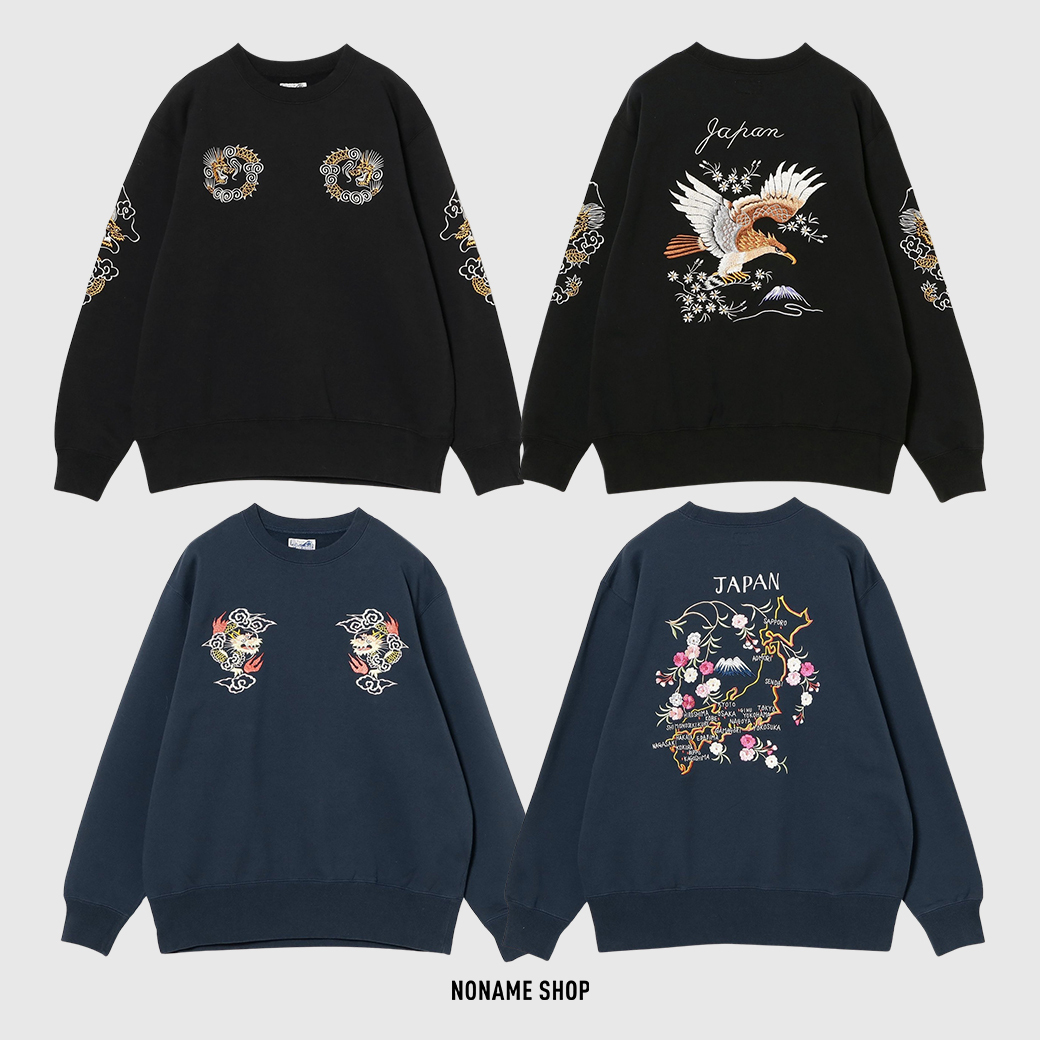 🔥限時特價🔥 BEAMS × Tailor Toyo 日本限定 別注 高質感 刺繡 圓領 大學T 兩色 (男款)