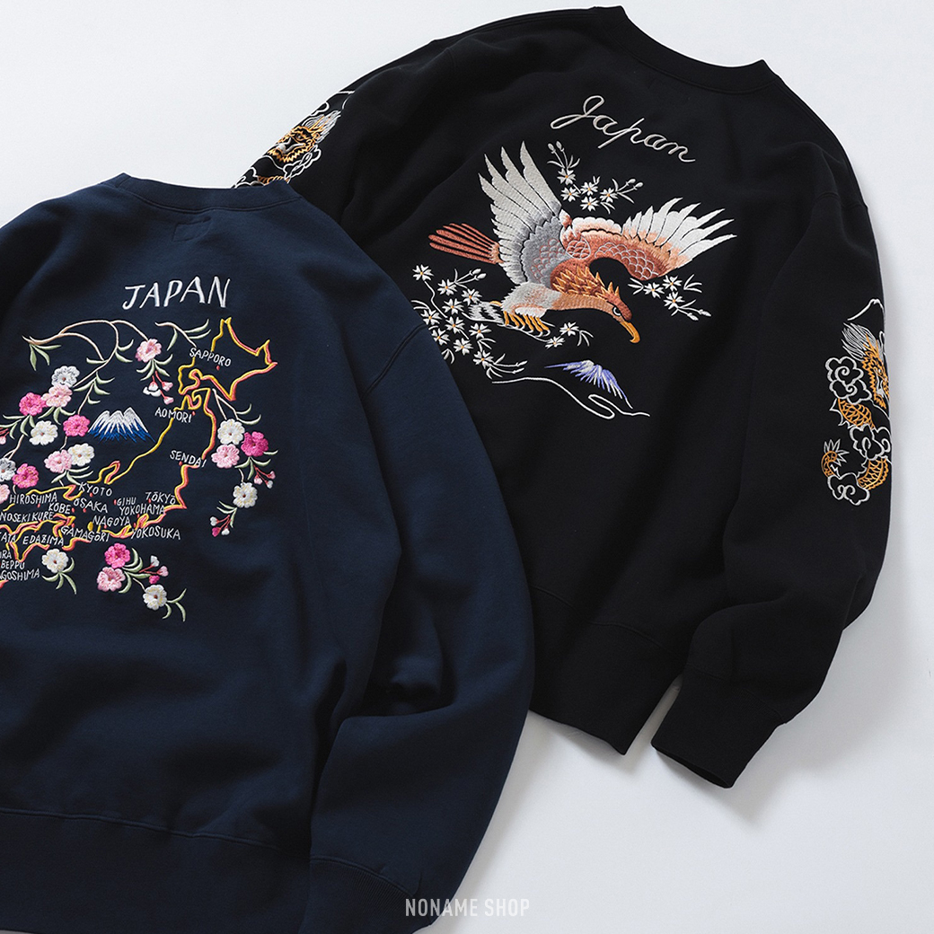 🔥限時特價🔥 BEAMS × Tailor Toyo 日本限定 別注 高質感 刺繡 圓領 大學T 兩色 (男款)