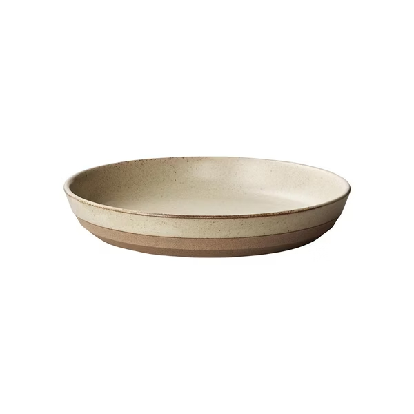 KINTO-CERAMIC LAB 深盤,米色,簡單線條設計,釉面色料質地溫暖