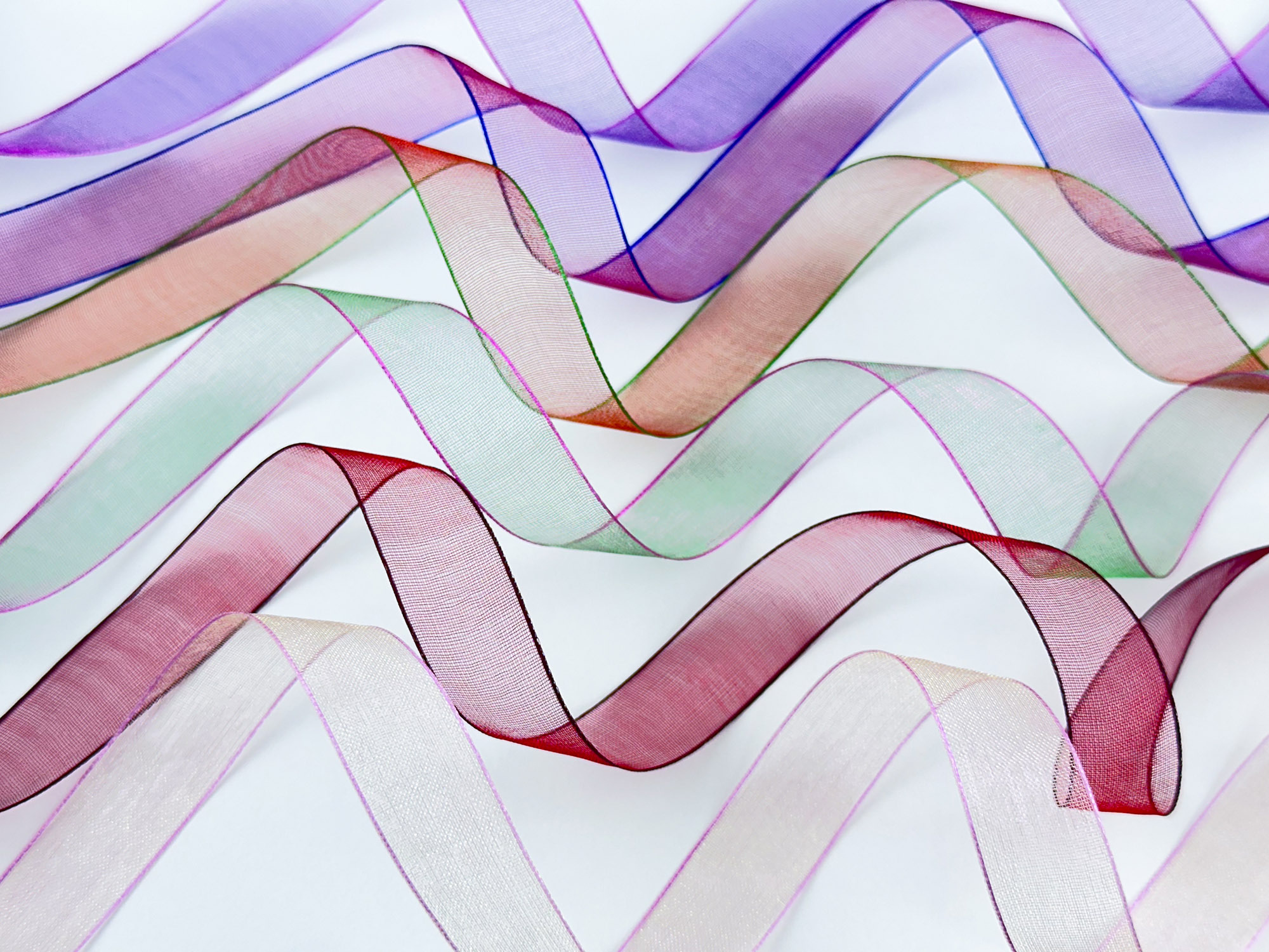 極薄雙色波光網紗 細版7mm_26色