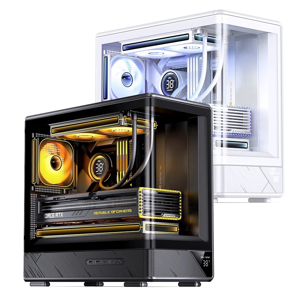 JONSBO 喬思伯 D200 一體式曲面玻璃機殼 黑/白