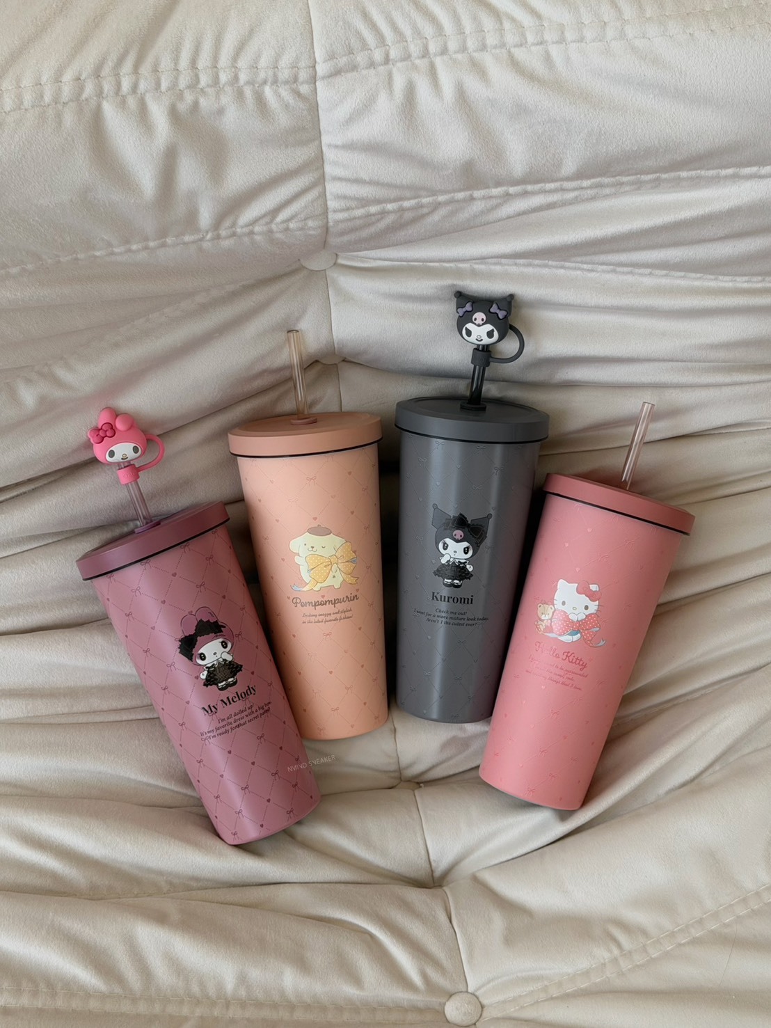 我の珍藏寶貝🎀Oolab x 三麗鷗 小緞帶 不鏽鋼陶瓷易潔層吸管杯 710ML