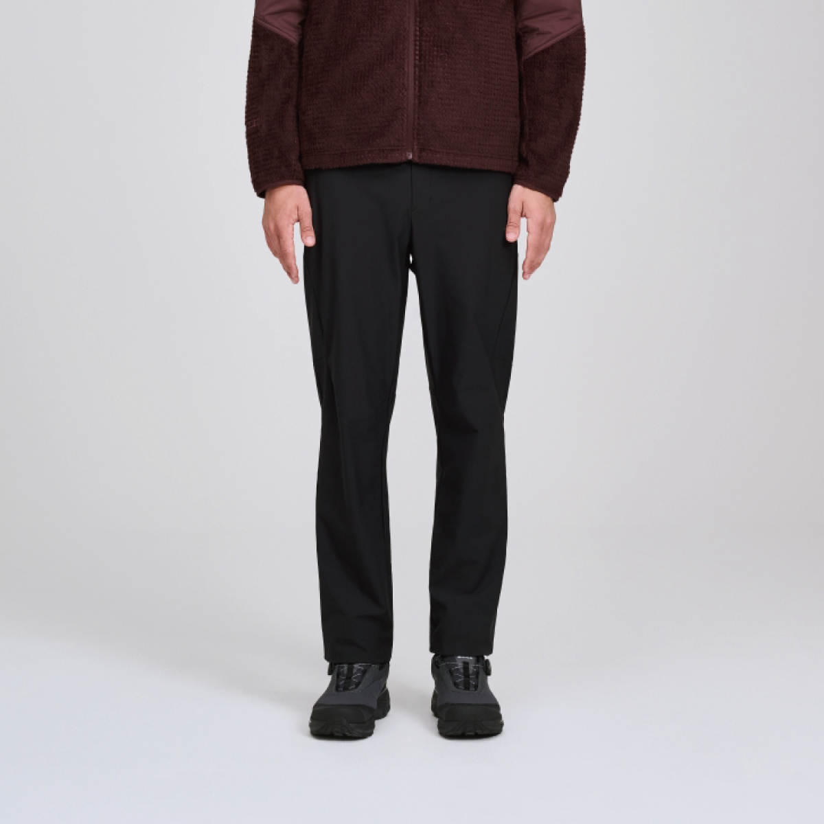 【EIDER】男刷毛保暖修身長褲/25EDMW25303-[灰駝、經典黑]