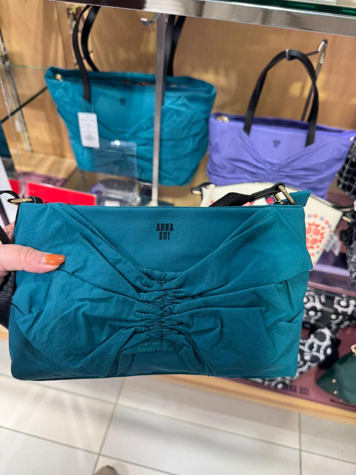 260105 Anna Sui 藍綠色手袋