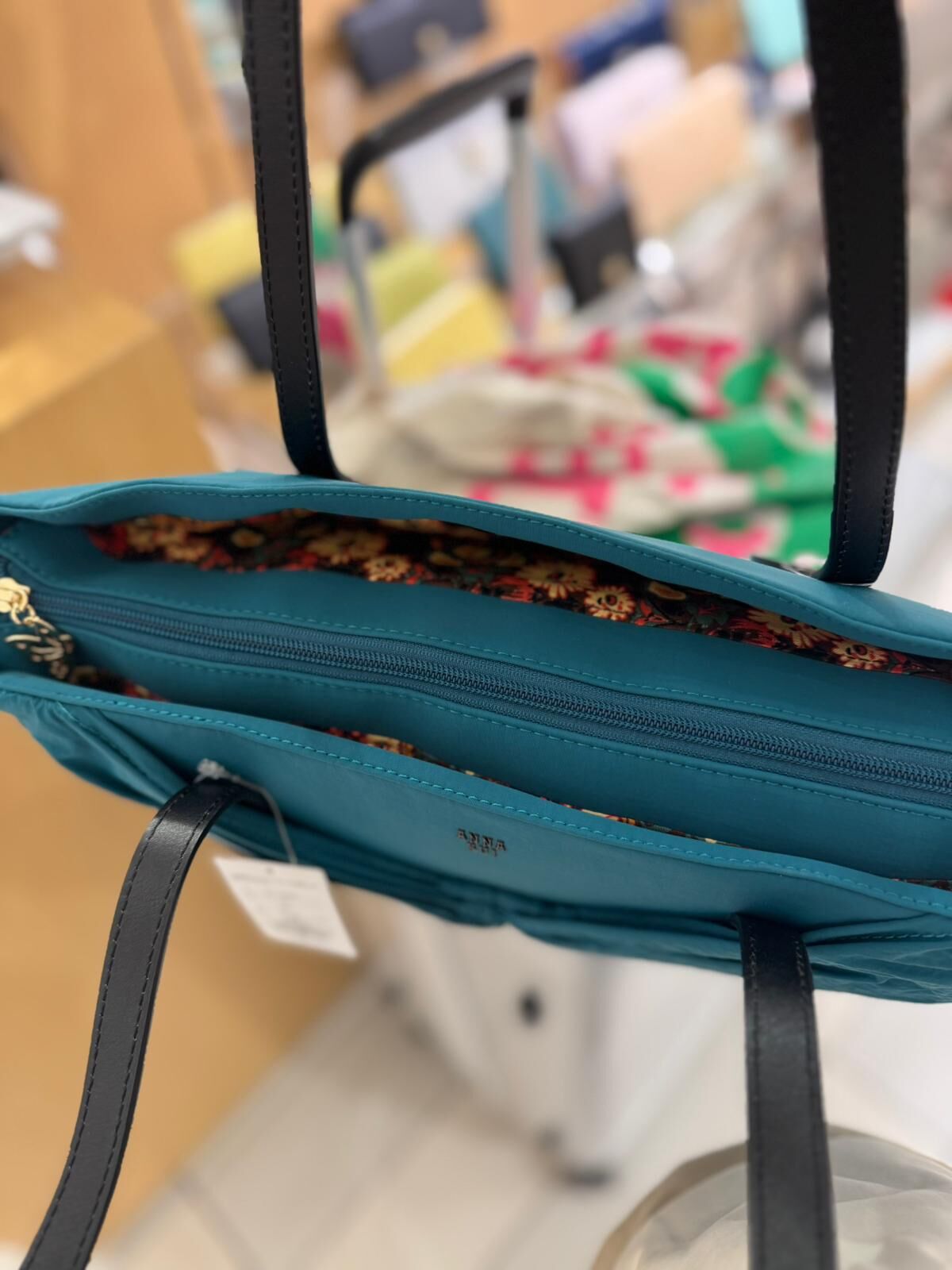 260105 Anna Sui 藍綠色方大袋