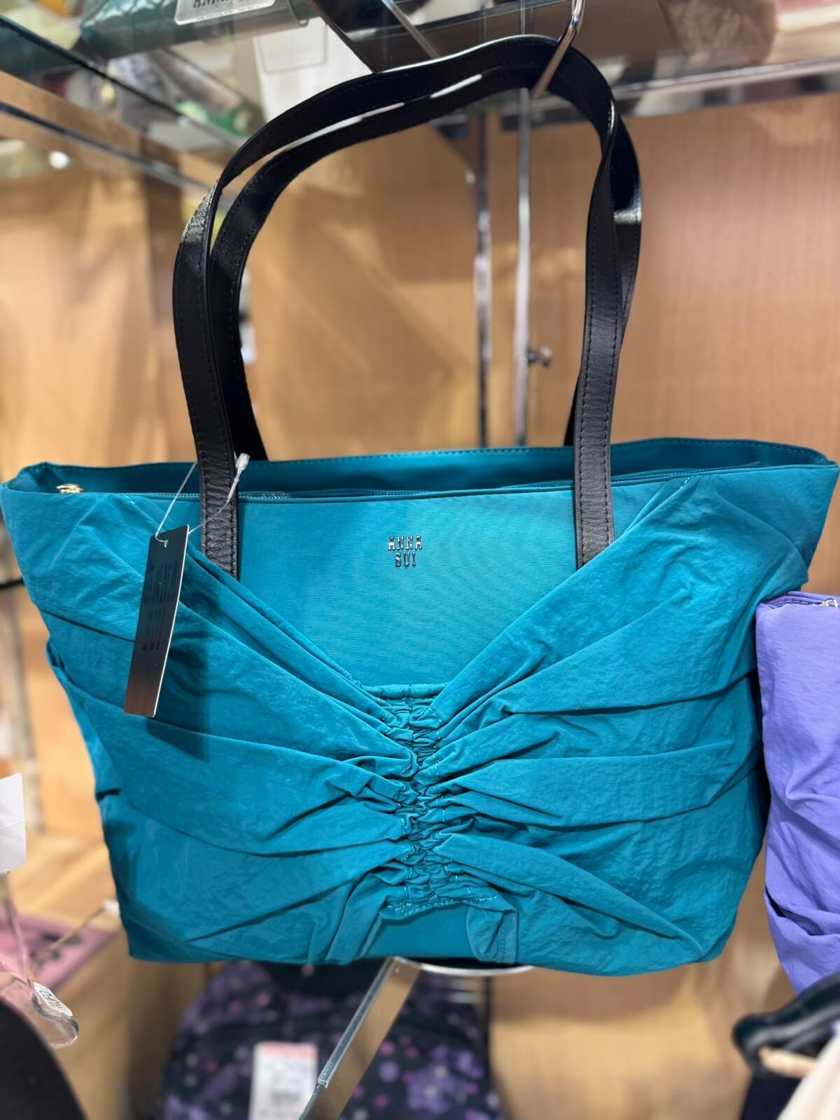 260105 Anna Sui 藍綠色方大袋