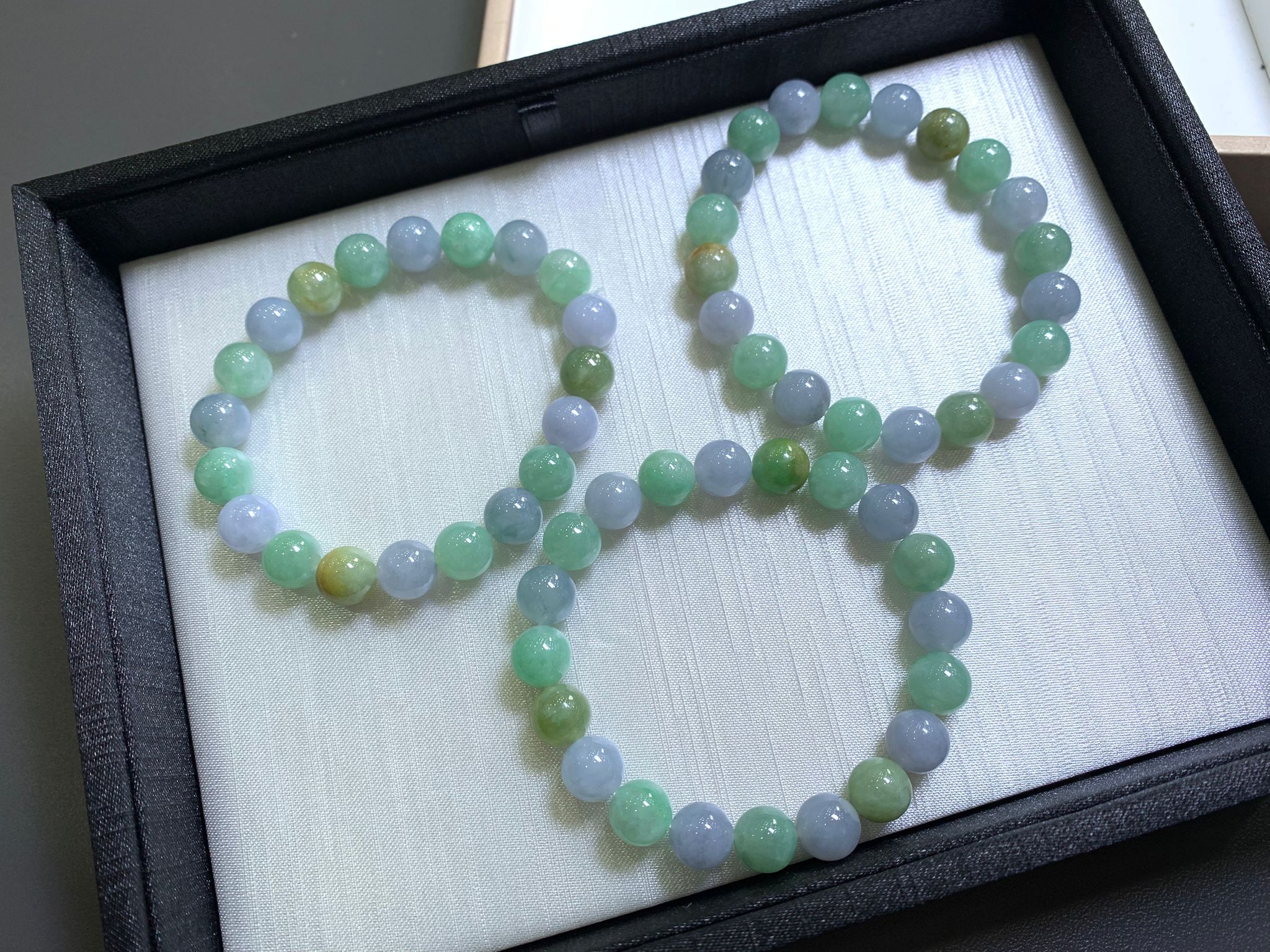 【直播】LL010510 翡翠冰多彩手串 (BR110)