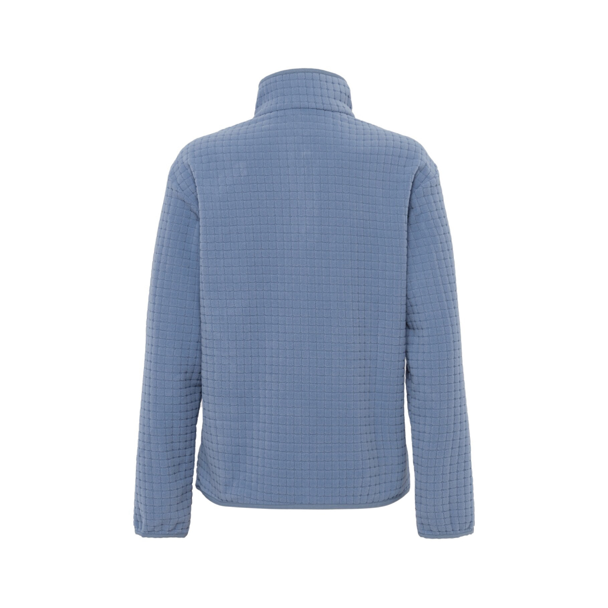 【EIDER】女刷毛立領排釦長袖上衣/25EDWW25206-[煙燻藍、奶油白]