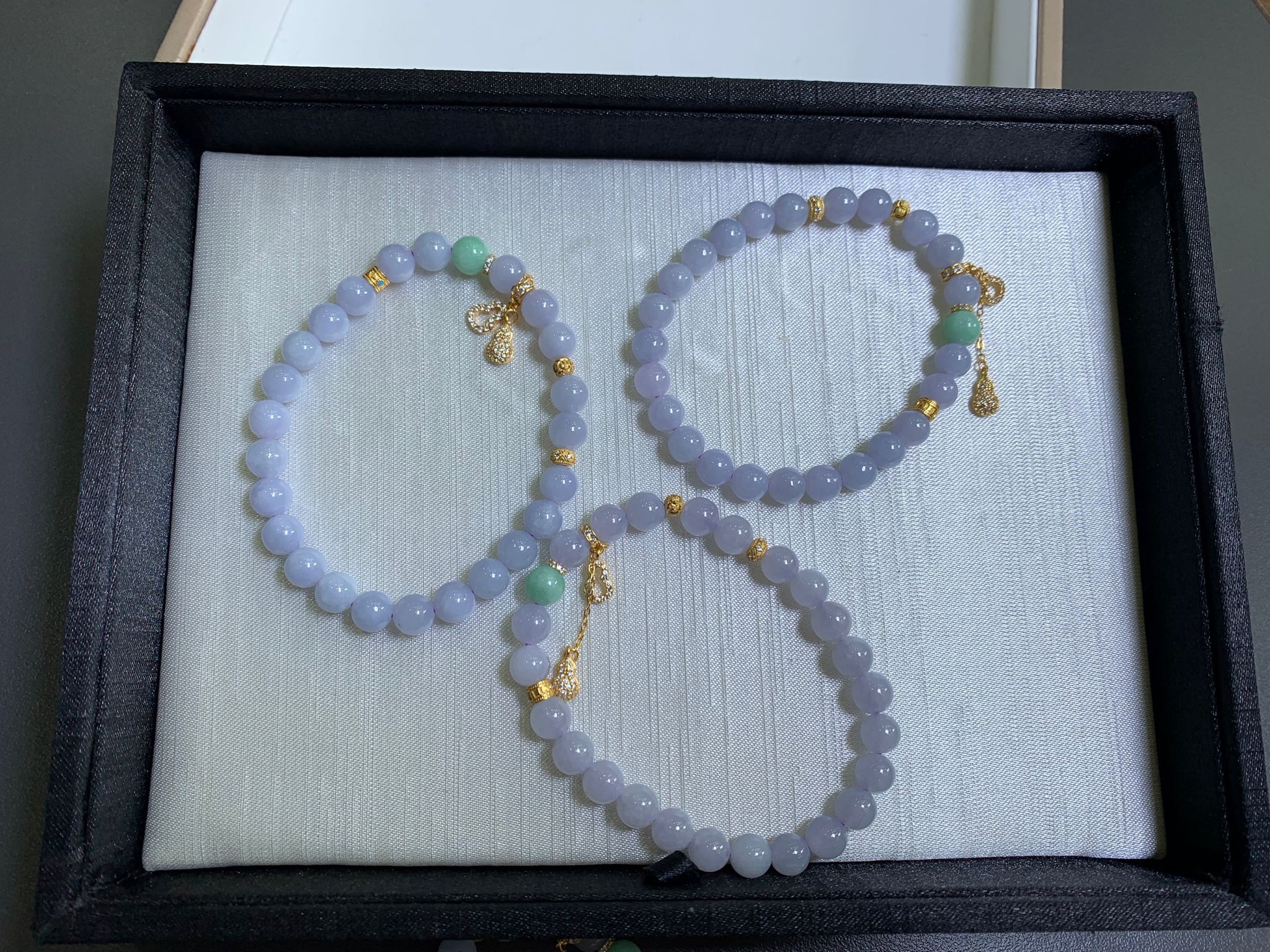 【直播】LL010512 翡翠冰紫設計款手串 (BR250 )