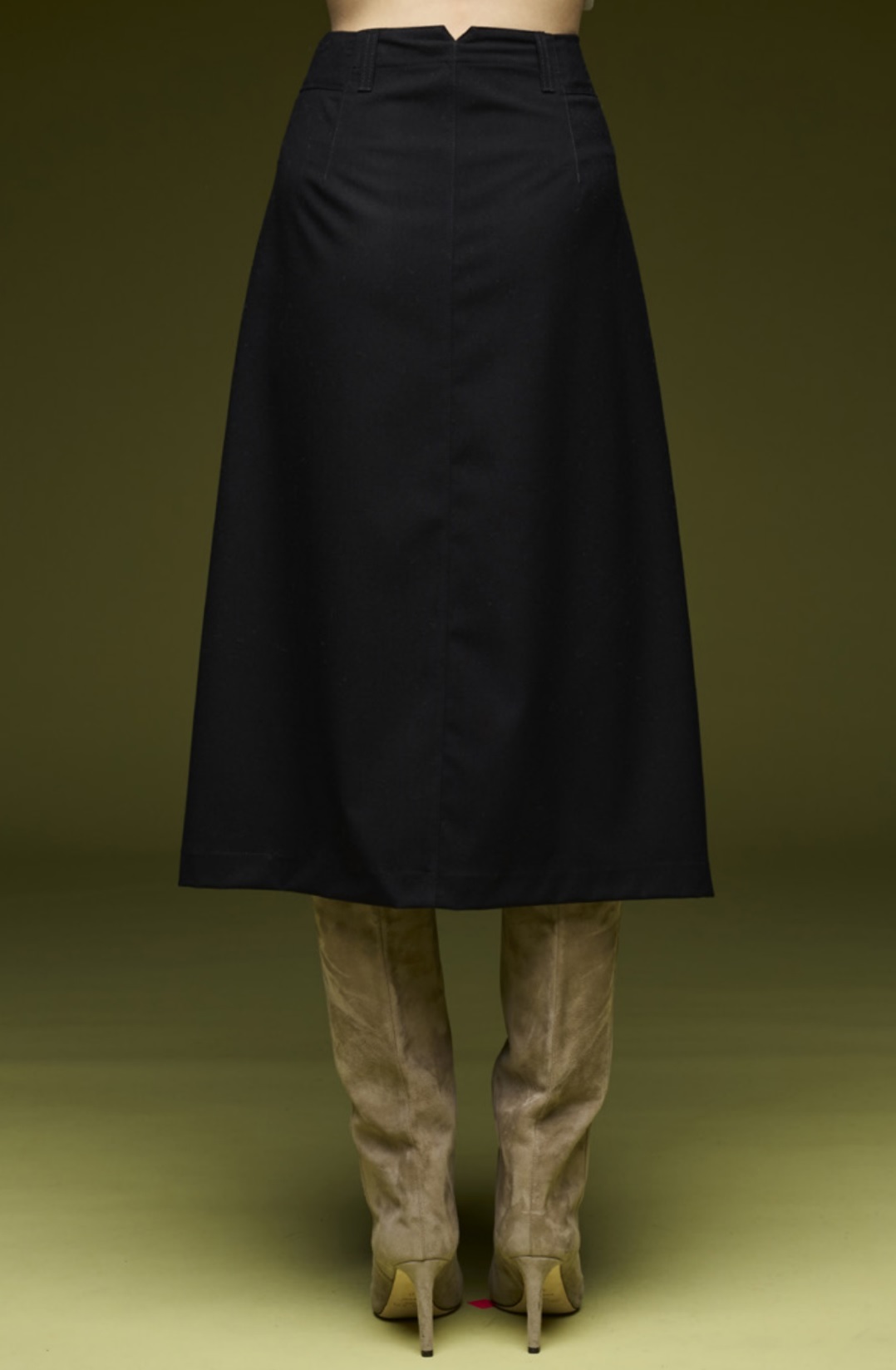 EUROPEAN 前叉A字裙