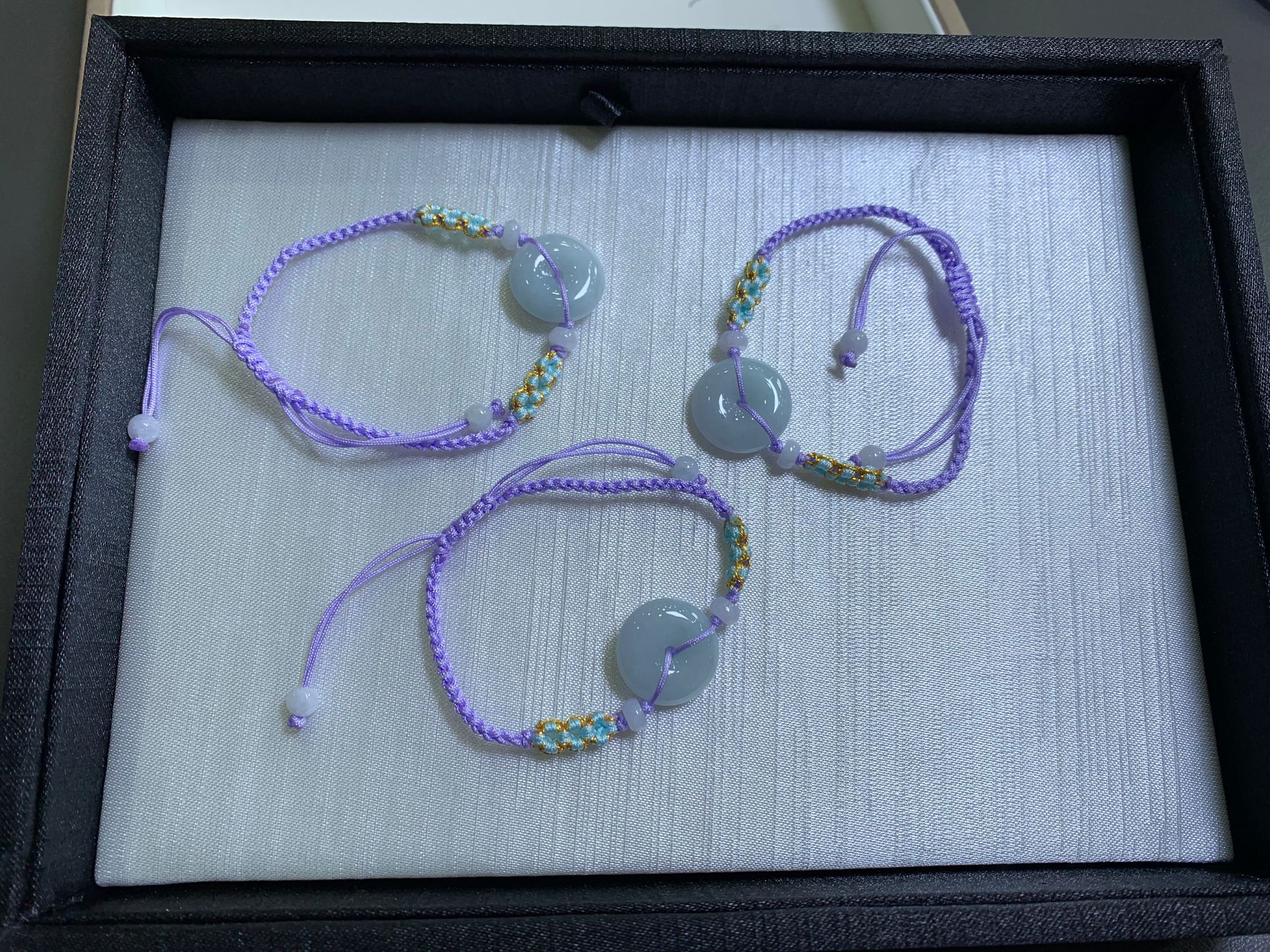 【直播】LL010514 花辮翡翠平安扣手繩 (BR243 )